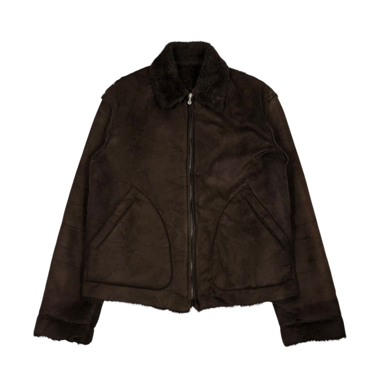 Paul Smith 🔥VINTAGE SHEARLING BIKER JACKET BLANKET PAUL SMITH MINK FUR Size US M / EU 48-50 / 2 - 1 Thumbnail