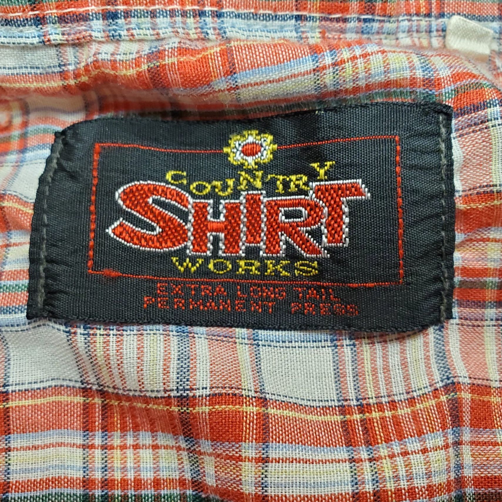 Vintage VINTAGE Country Shirt Works Shirt Mens XL Red Plaid Pearl Snap Western Shirt Size US XL / EU 56 / 4 - 4 Thumbnail