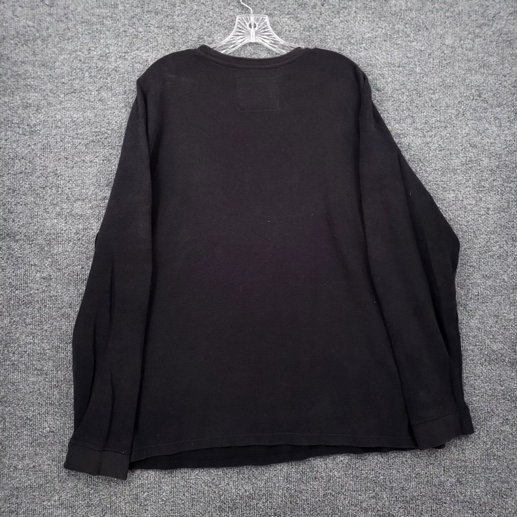 Vintage CSG Champs Sportwear Mens XL Black Waffle Knit Sweater Size US XL / EU 56 / 4 - 2 Thumbnail