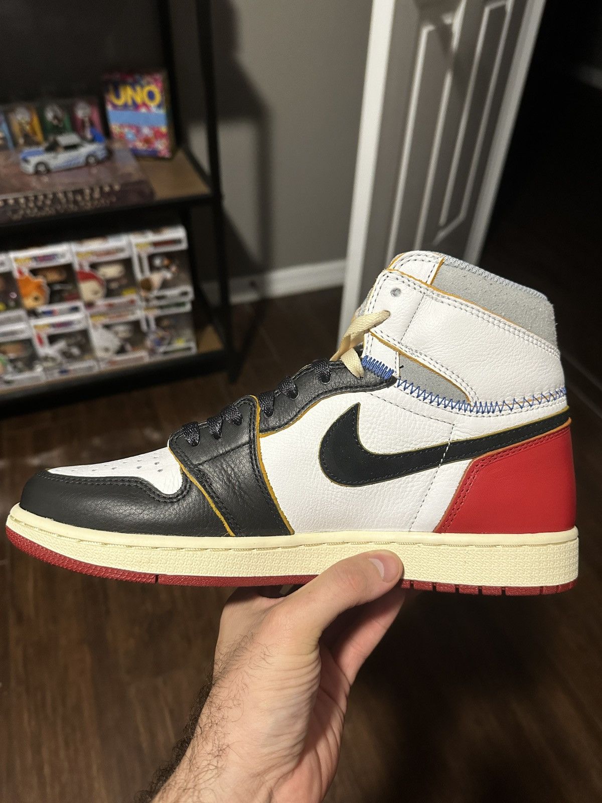 Nike Jordan 1 Union La Black Toe Size US 9 / EU 42 - 9 Thumbnail
