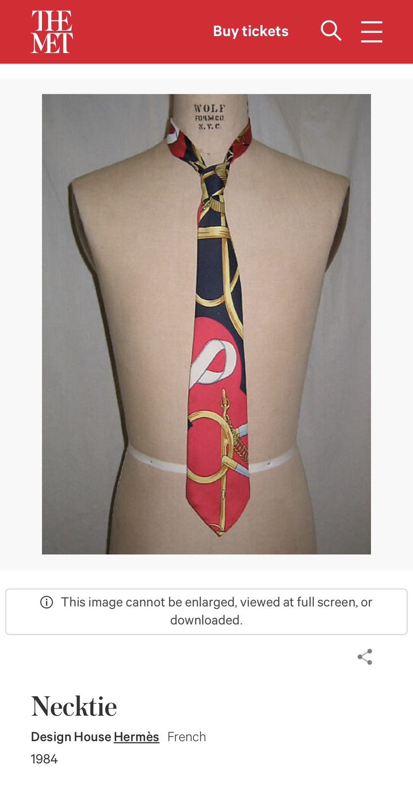 Hermes Vintage Hermes Paris Men's Necktie Equestrian Horsebit Tie Size ONE SIZE - 7 Thumbnail