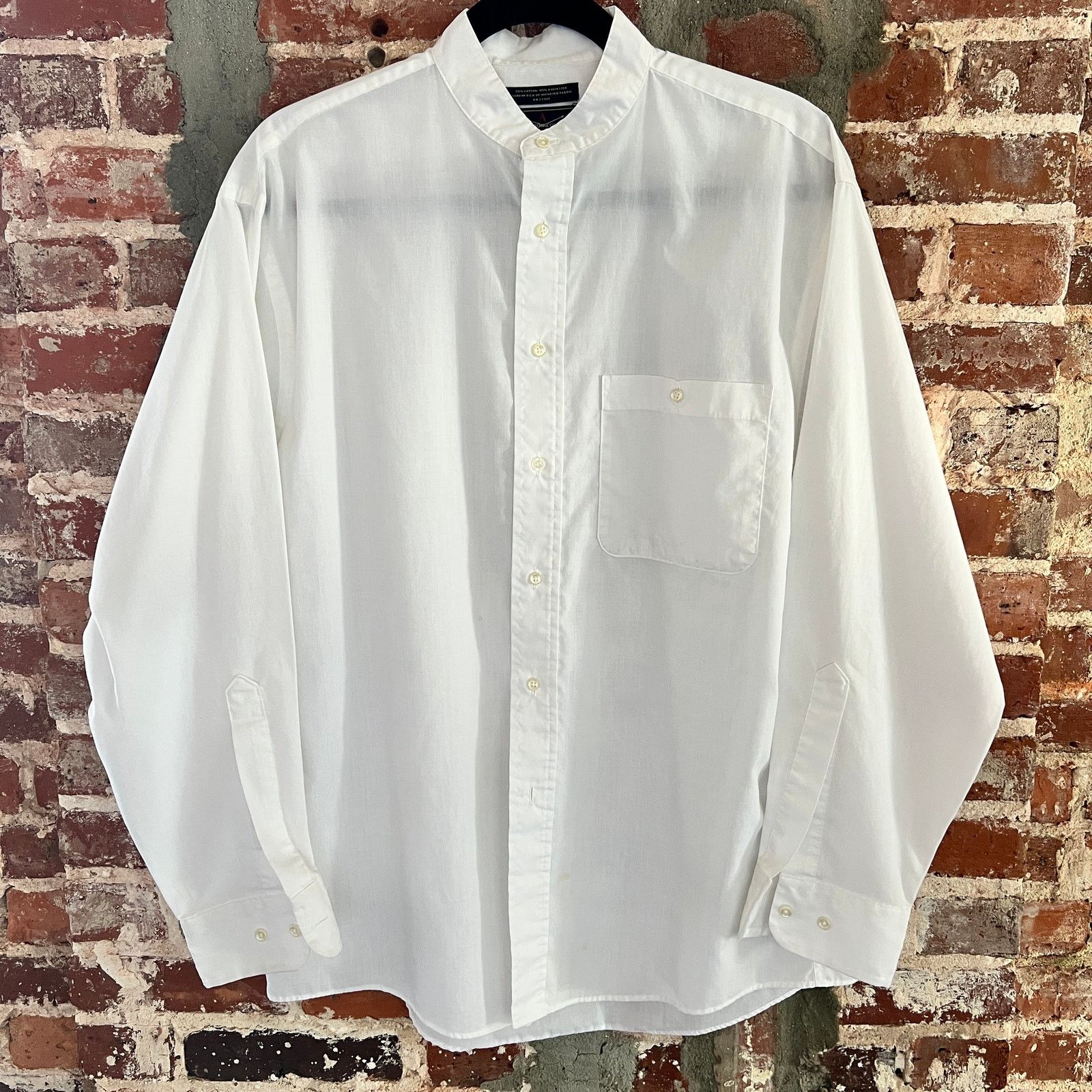 Arrow VTG Arrow Collarless Grandad USA White Shirt 15.5. 32/33 Size US M / EU 48-50 / 2 - 2 Thumbnail