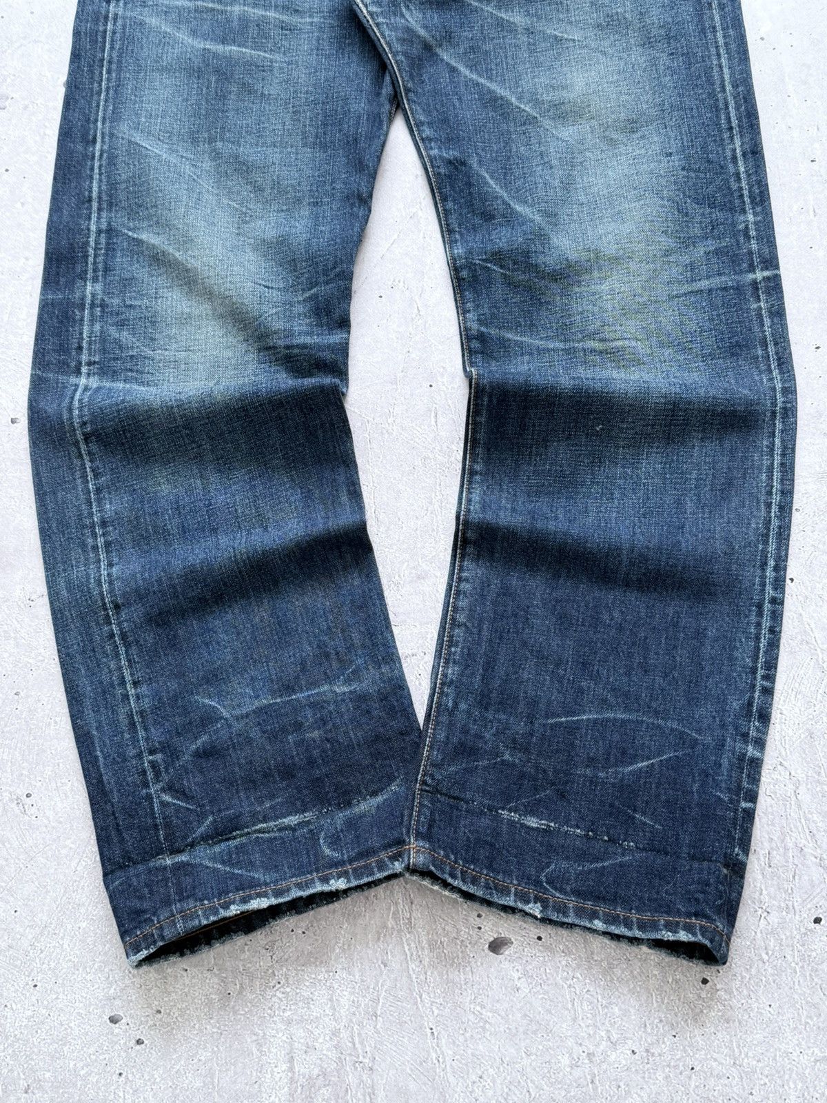 Japanese Brand Red Seal Hedi Slimane Style Washed Selvedge Denim Jeans Size US 34 / EU 50 - 3 Thumbnail