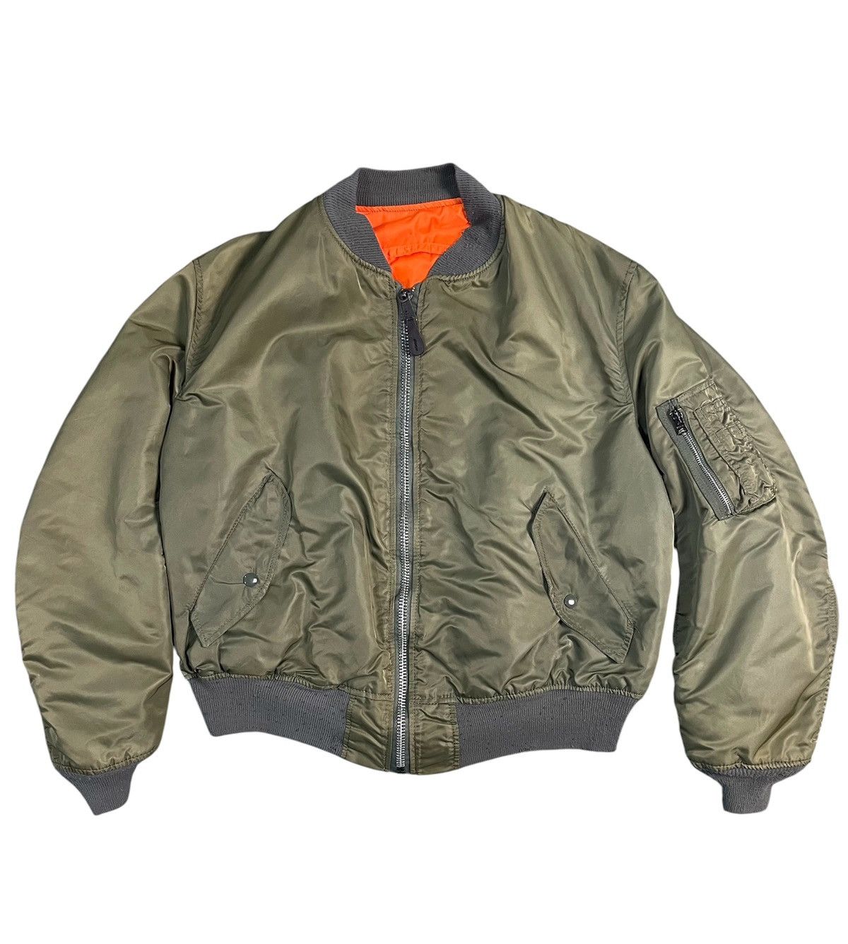 Alpha Industries Vintage 80s Alpha Industries Ma-1 Flyer’s Jacket Size US XL / EU 56 / 4 - 1 Thumbnail
