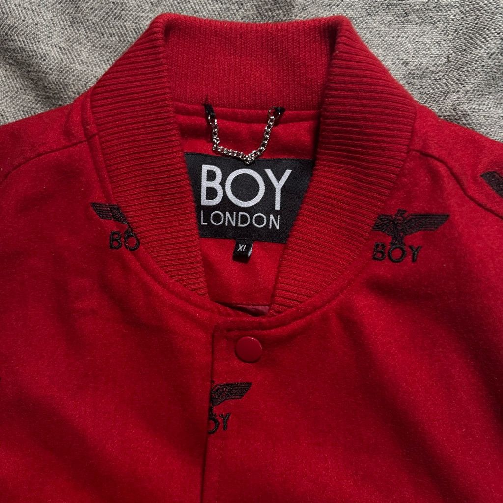 Boy London Boy London Varsity Jacket Red White Size US M / EU 48-50 / 2 - 2 Thumbnail