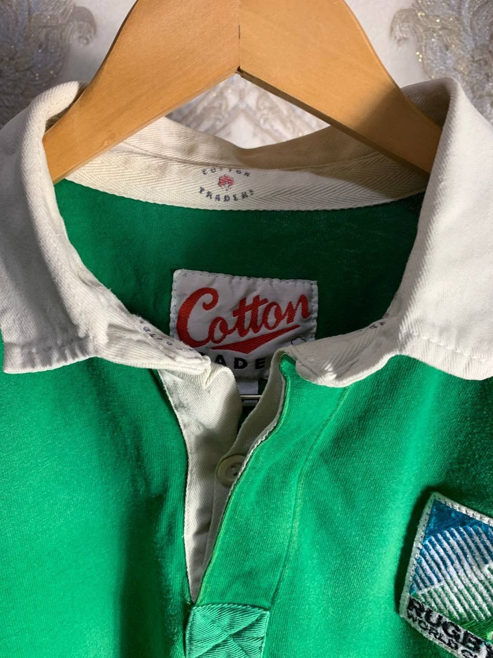 Cotton Traders VINTAGE COTTON TRADERS IRELAND RETRO RUGBY JERSEY Y2K 90s Size US L / EU 52-54 / 3 - 4 Thumbnail