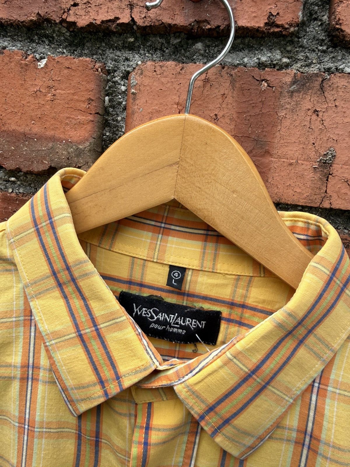 Yves Saint Laurent Ysl checked shirt Size US XL / EU 56 / 4 - 4 Thumbnail