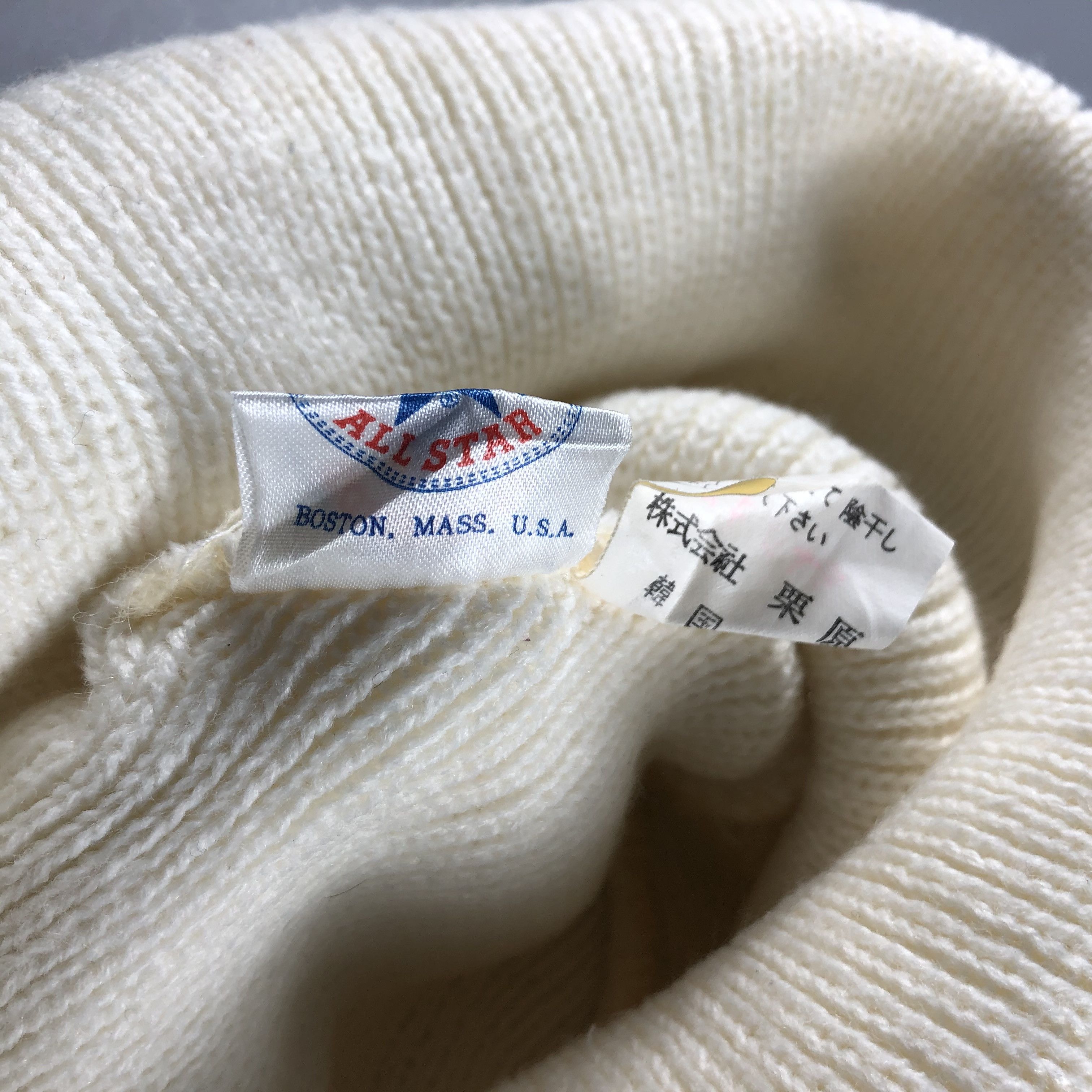 Converse × Vintage Converse All Star Ribbed Beanie Snow Hat Snow Cap -D515 Size ONE SIZE - 6 Thumbnail