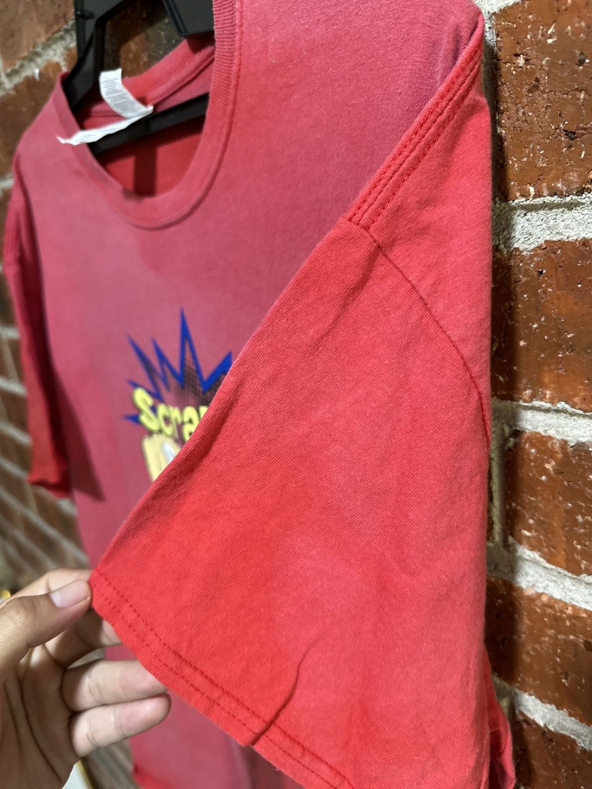 Japanese Brand Thrashed Vintage Scrappin’ Superheroes Faded Tee Size US XL / EU 56 / 4 - 4 Thumbnail