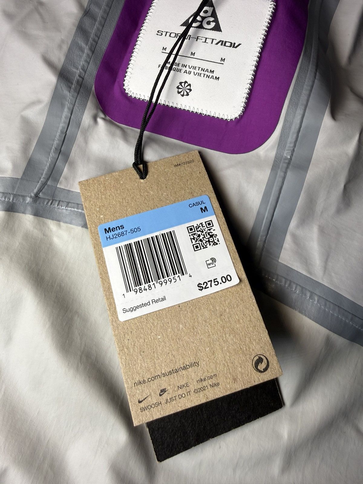 Nike ACG Nike ACG MORPHO Storm-Fit ADV Rain Windbreaker Anorak Jacket Size US M / EU 48-50 / 2 - 10 Thumbnail