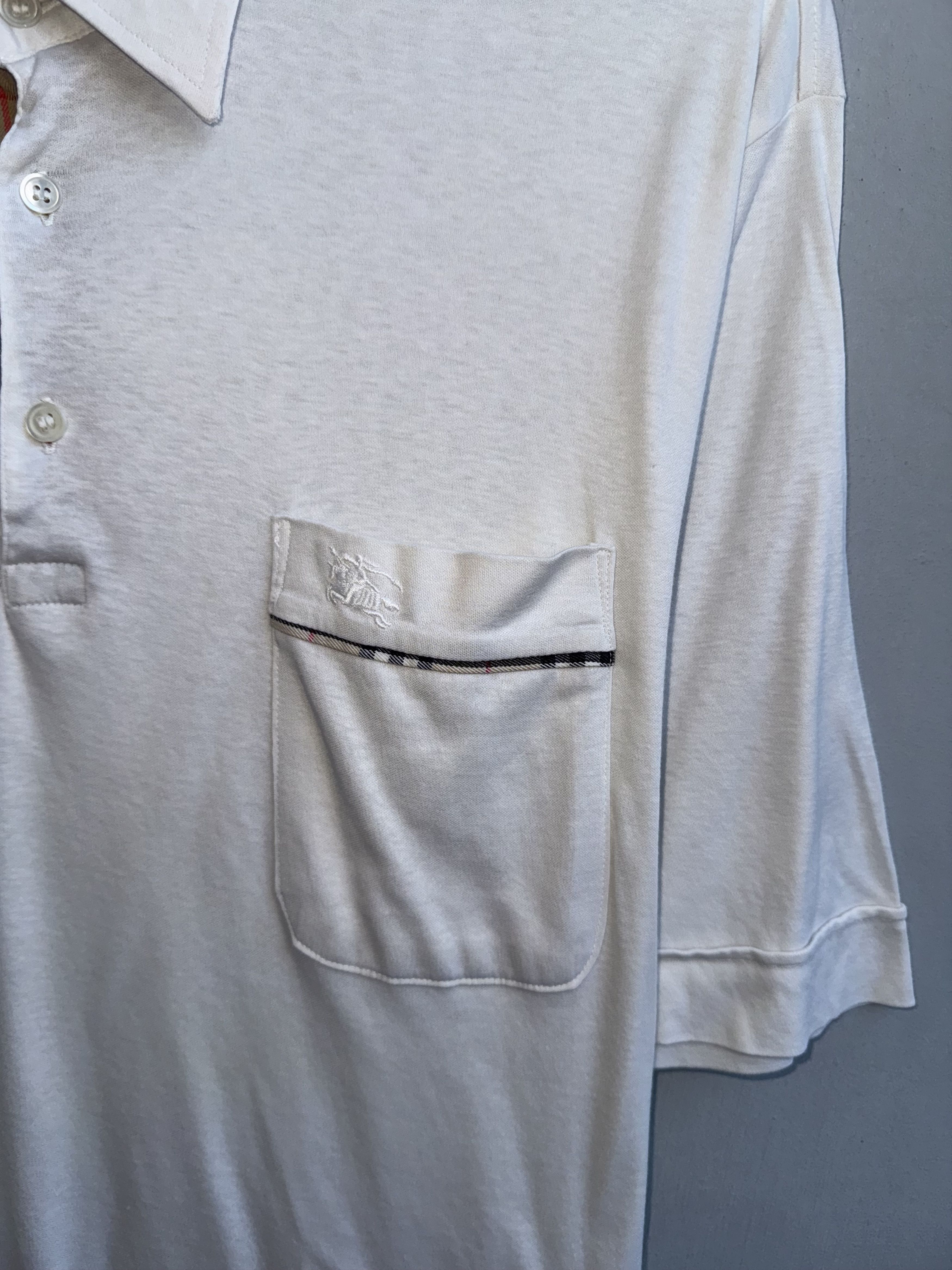Burberry Burberry Nova Checkred Made In England Polo Vintage Shirt Size US M / EU 48-50 / 2 - 2 Thumbnail