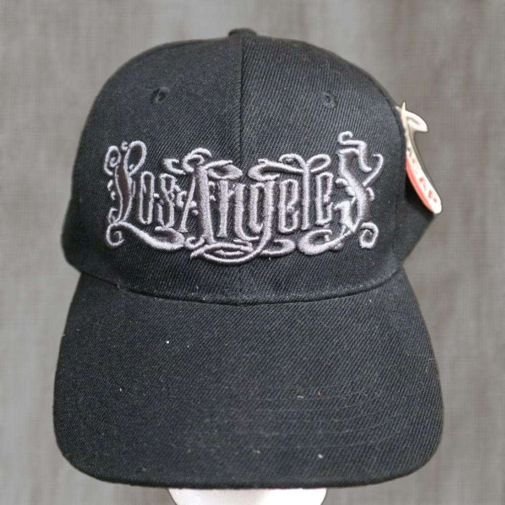 Vintage VINTAGE HaT Baseball Cap Men Adjustable Los Angeles City of Angel Embroidery Black Hat Adjustable Cap Size ONE SIZE - 1 Thumbnail