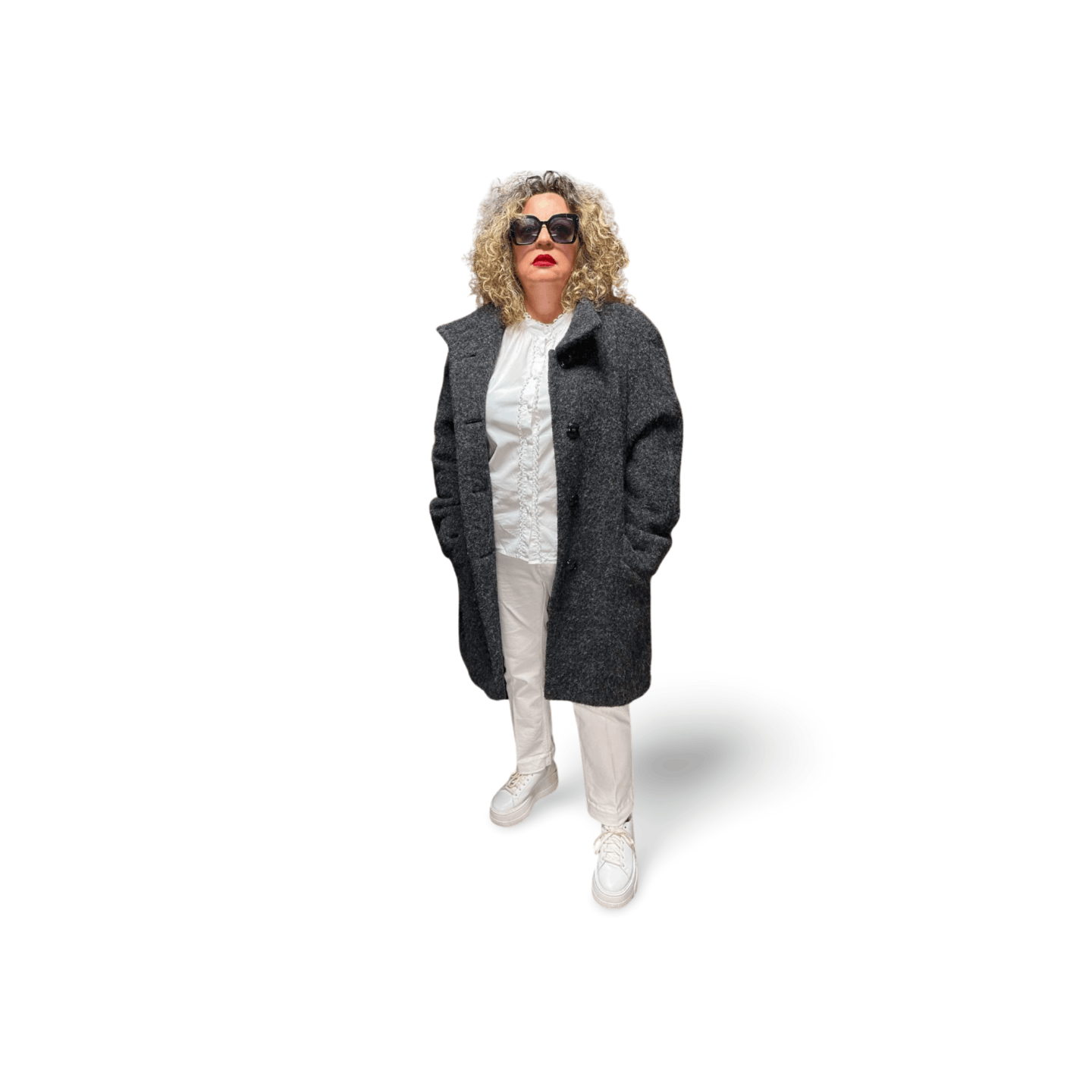 Vintage Basler Exclusive Women's Alpaca Coat size 3XL Size XXL / US 16-18 / IT 52-54 - 1 Thumbnail