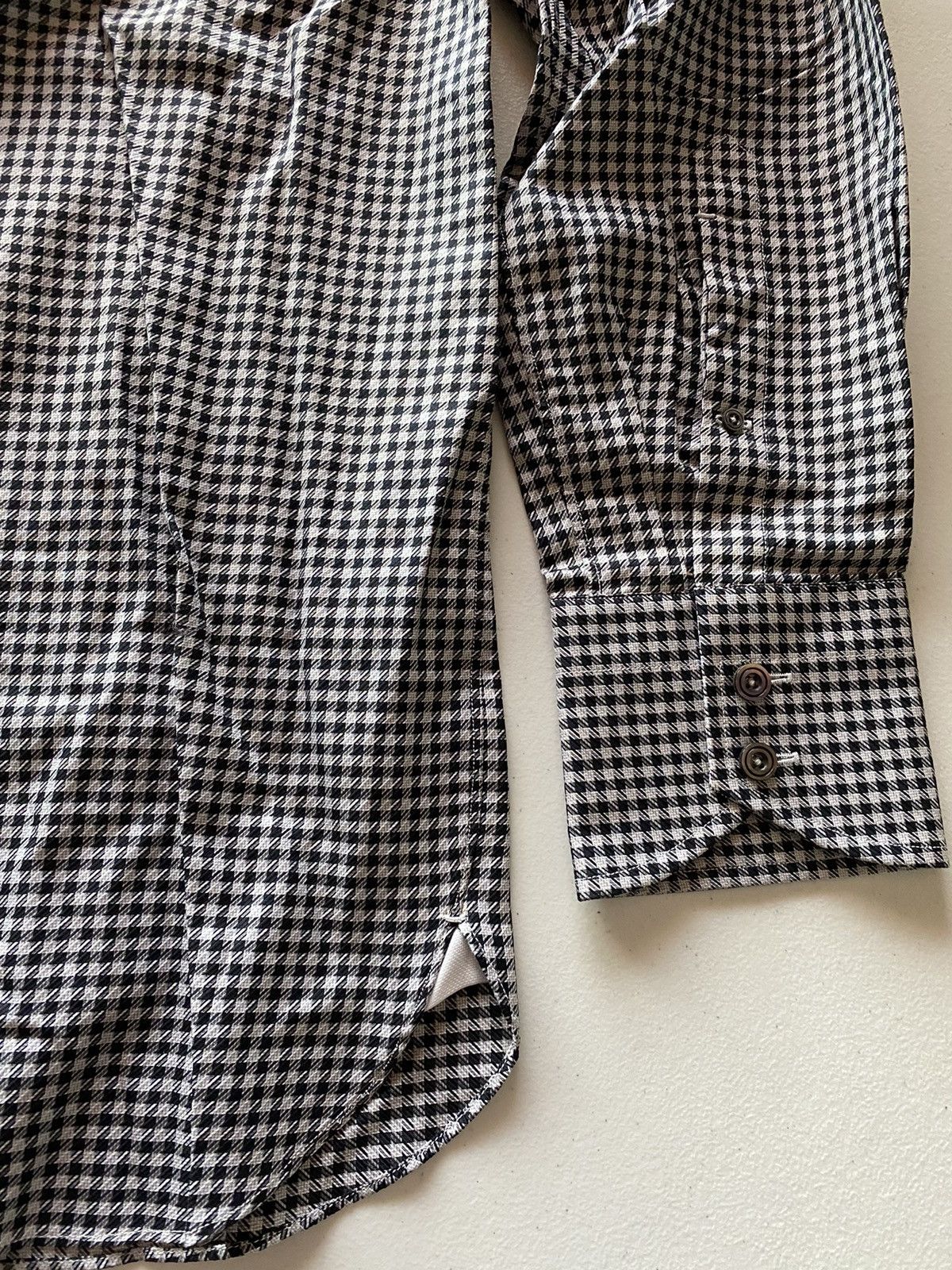 Tom Ford Tom Ford blk/silver houndstooth shirt 16 41e NEW Size US L / EU 52-54 / 3 - 5 Thumbnail