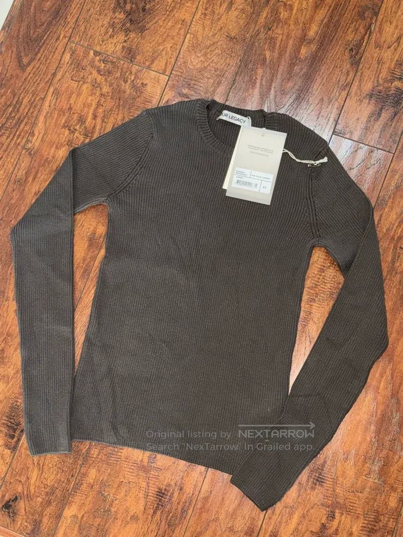 Our Legacy Our Legacy Gray round neck knit sweater Size L / US 10 / IT 46 - 2 Thumbnail