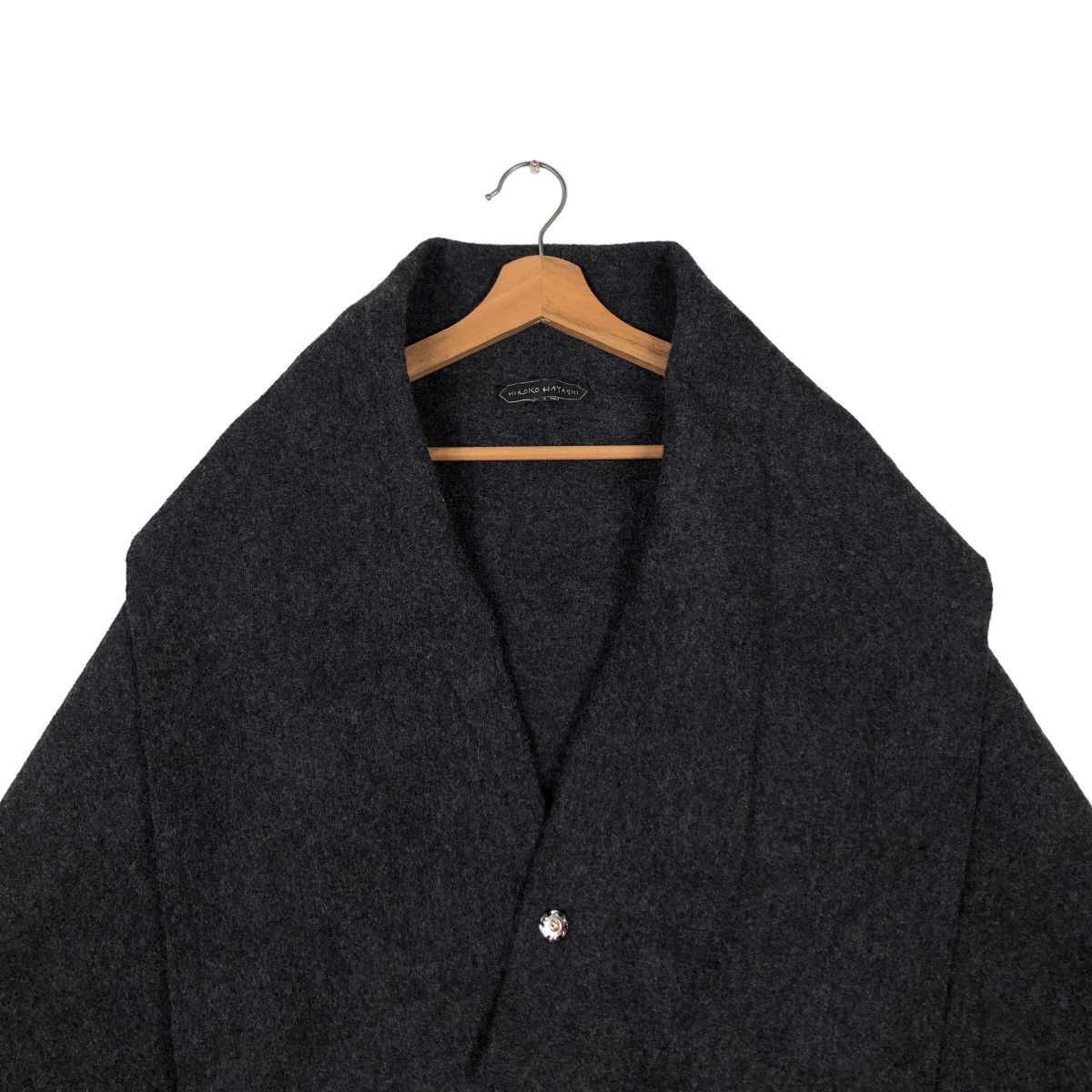 Japanese Brand 🔥CROPPED WOOL BIKER JACKET DOUBLE LAYER HIROKO HAYASHI Size US M / EU 48-50 / 2 - 9 Thumbnail