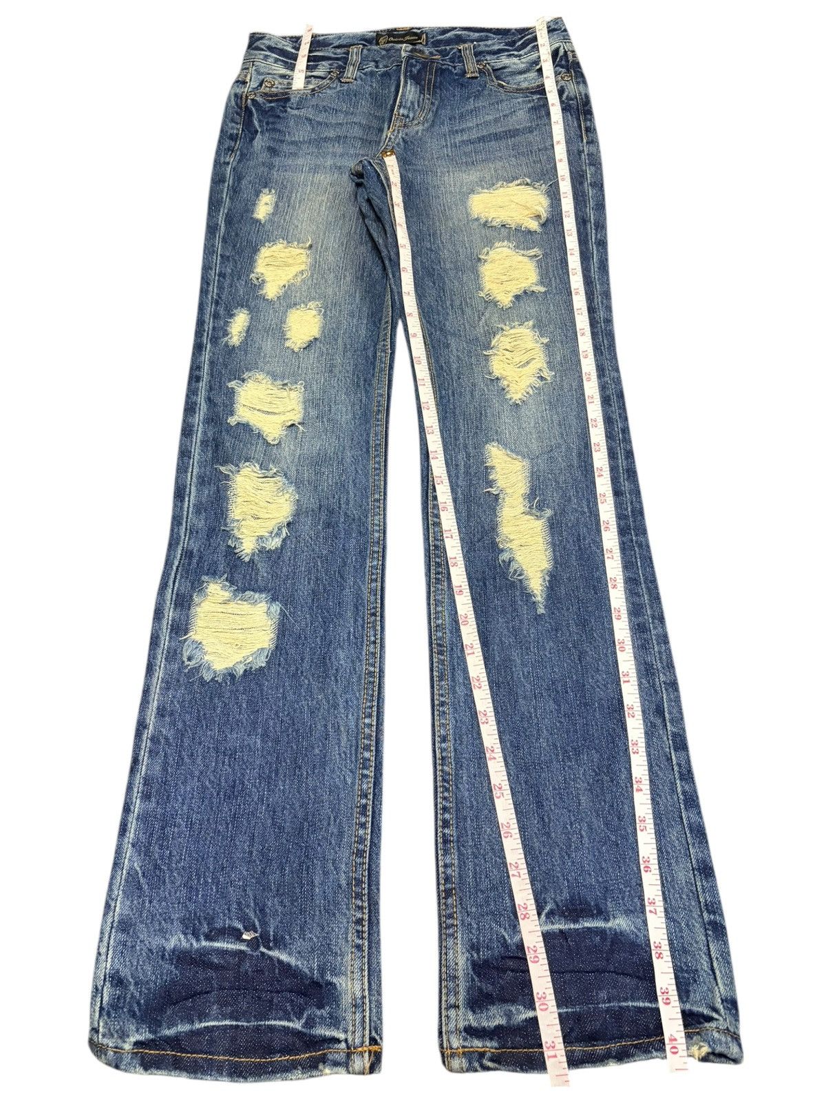 Edwin Vintage Japanese Brand Distressed Bootcut Jeans Size 28" / US 6 / IT 42 - 7 Thumbnail