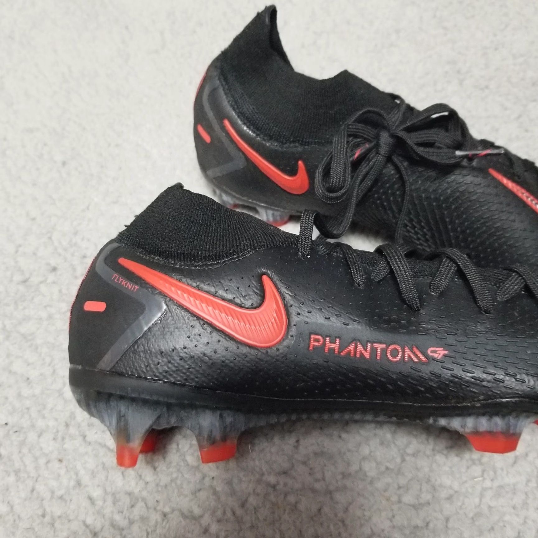 Nike Nike Phantom GT Elite DF FG Mens Size 6 Boots Black Red Soccer Cleats CW6589-060 Size US 6 / EU 39 - 2 Thumbnail