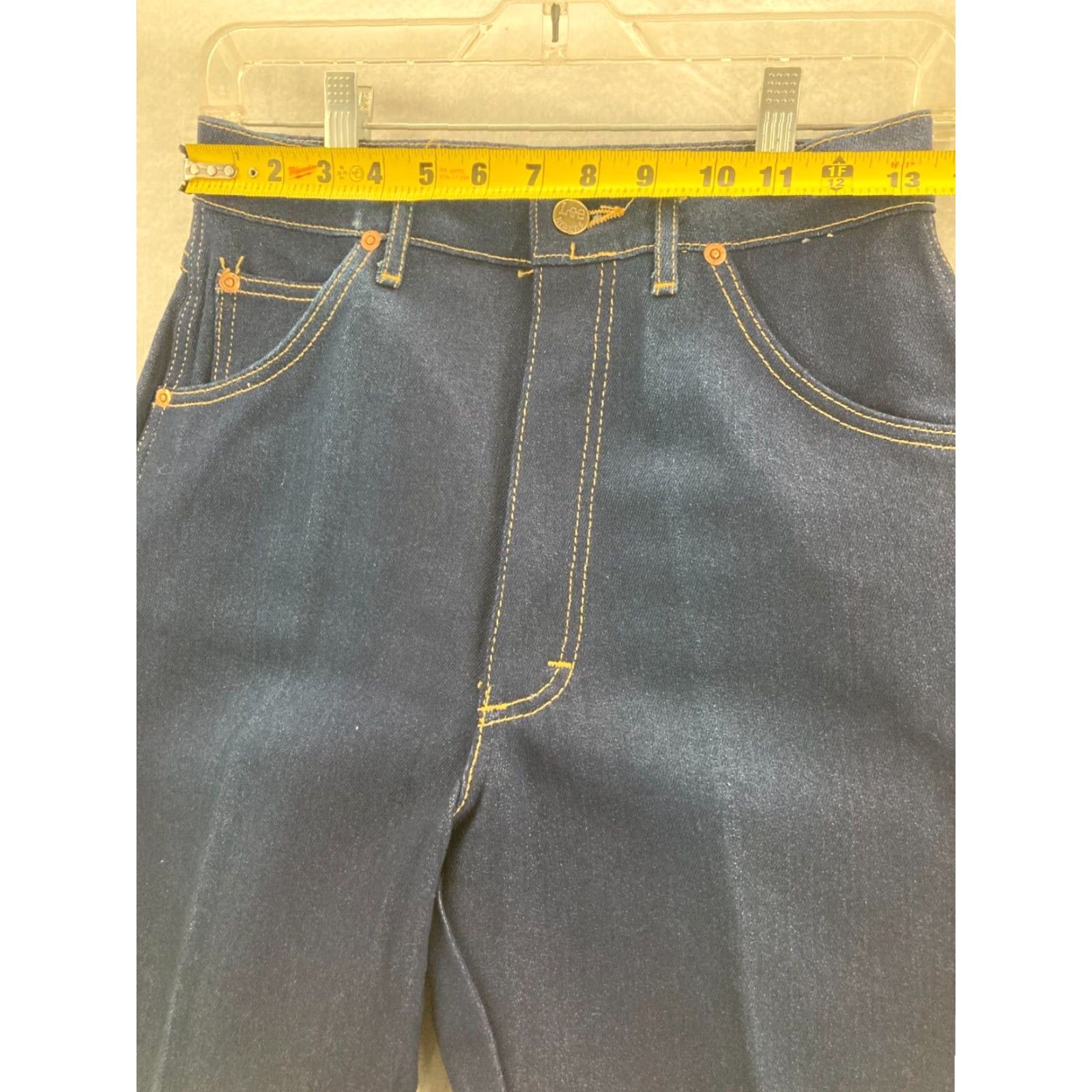 Lee VINTAGE Lee Jeans Womens 12 Short Mom Fit High Rise 28X30 USA Made Denim Blue Jeans | Lee | Vintage 80s Women's 12 Short High Rise Jeans Size 34" / US 12 / IT 48 - 2 Thumbnail
