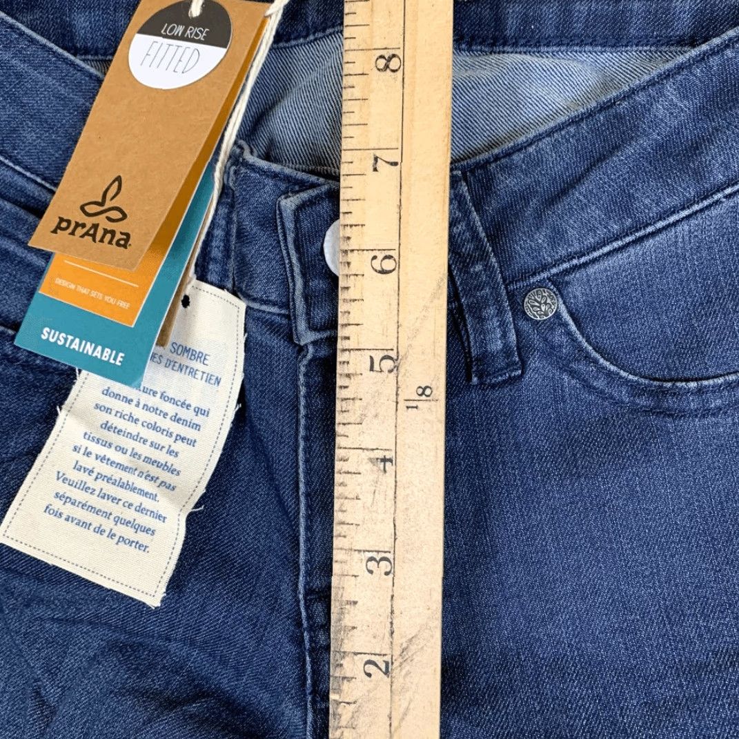 Prana VINTAGE Prana Jeans Women Skinny 00 / 24 NWT Low Rise Fitted Dark Wash Blue 24 Women Mens Girls? Size 42" / US 20 - 3 Thumbnail