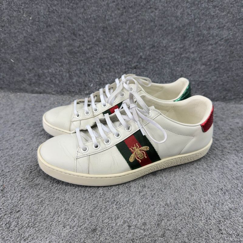 Gucci Gucci Ace Embroidered Fashion Sneakers for Women 0079 Size US 6.5 / IT 36.5 - 1 Thumbnail