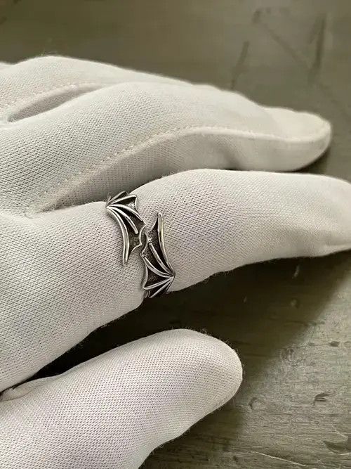 Jewelry Punk Bat Ring Size ONE SIZE - 3 Thumbnail