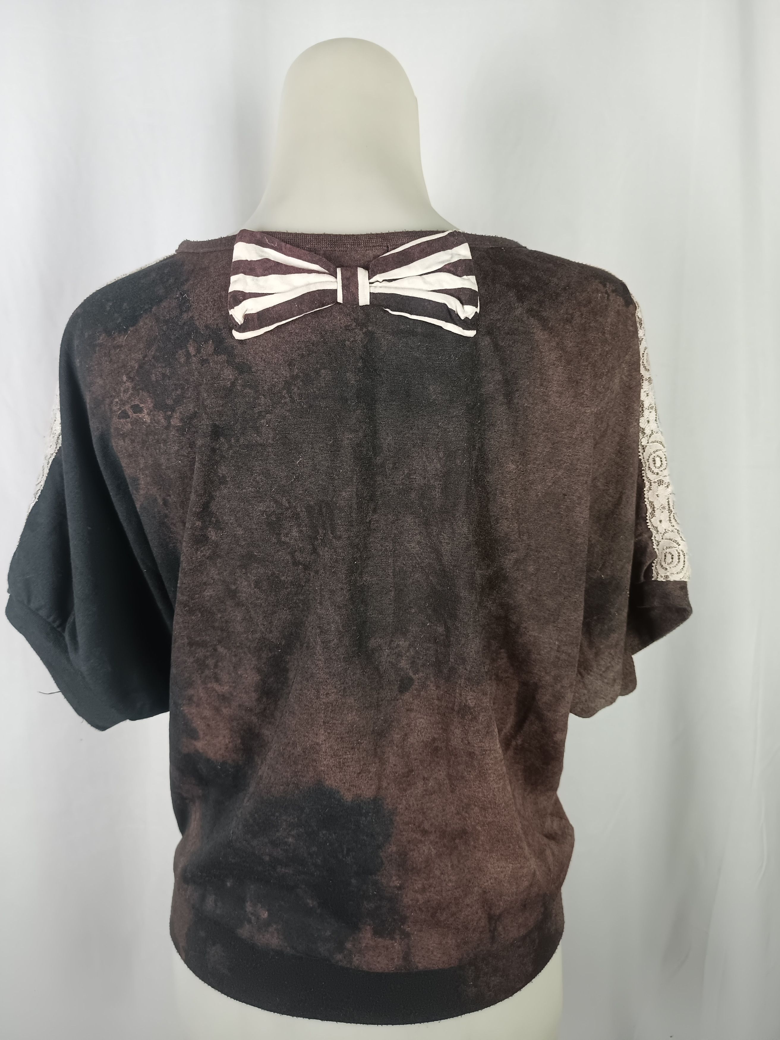 If Six Was Nine × Japanese Brand × Vintage ❤️LOVE LOLLY ❤️Tie Die Batwing Short T-Shirt Size L / US 10 / IT 46 - 18 Thumbnail