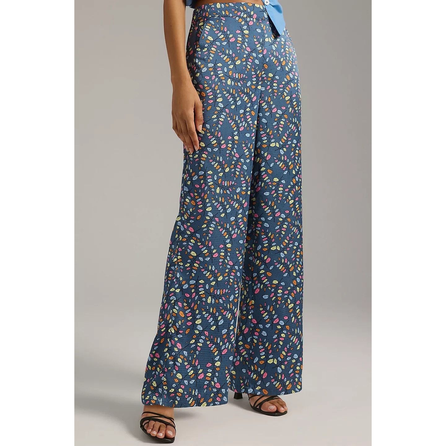 Anthropologie New Anthropologie Stella Nova Wide-Leg Pants $199 Blue Size 28" / US 6 / IT 42 - 5 Thumbnail