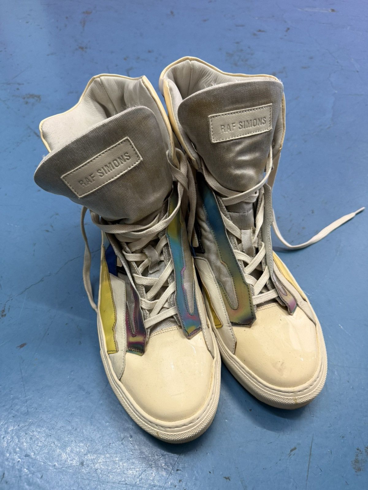 Raf Simons RAF SIMONS SS13 HOLOGRAPHIC SNEAKERS Size US 12 / EU 45 - 3 Thumbnail