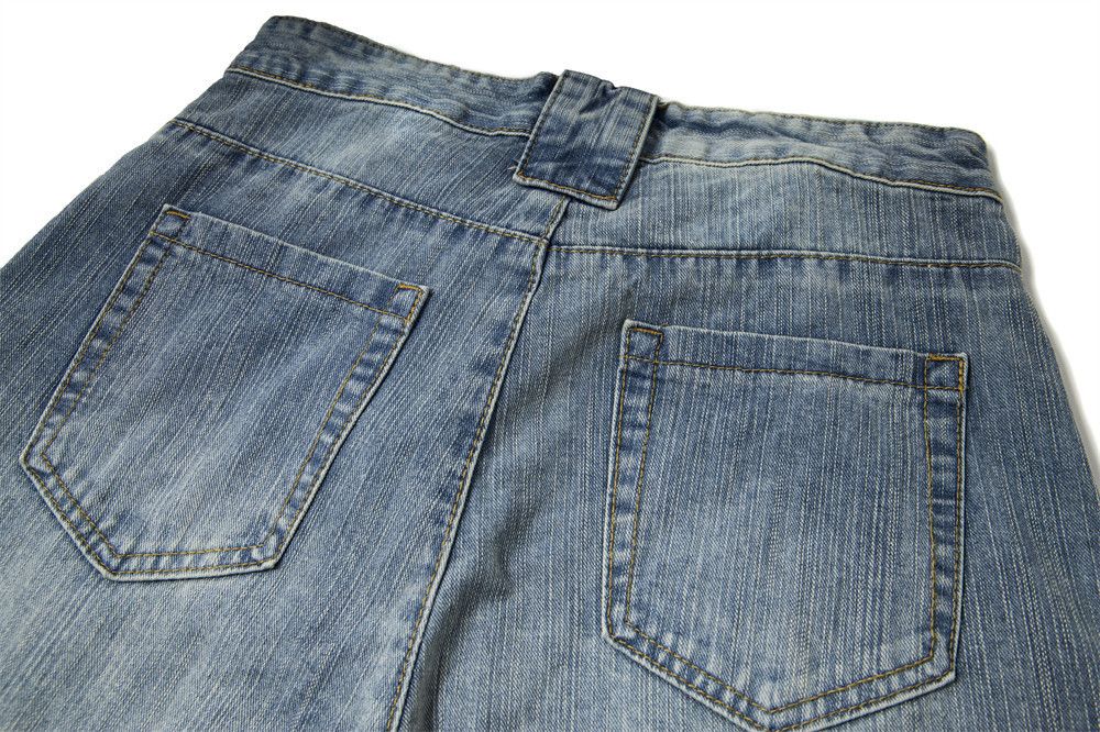 Jean Men's washed distressed loose-fitting scimitar jeans Size US 32 / EU 48 - 5 Thumbnail
