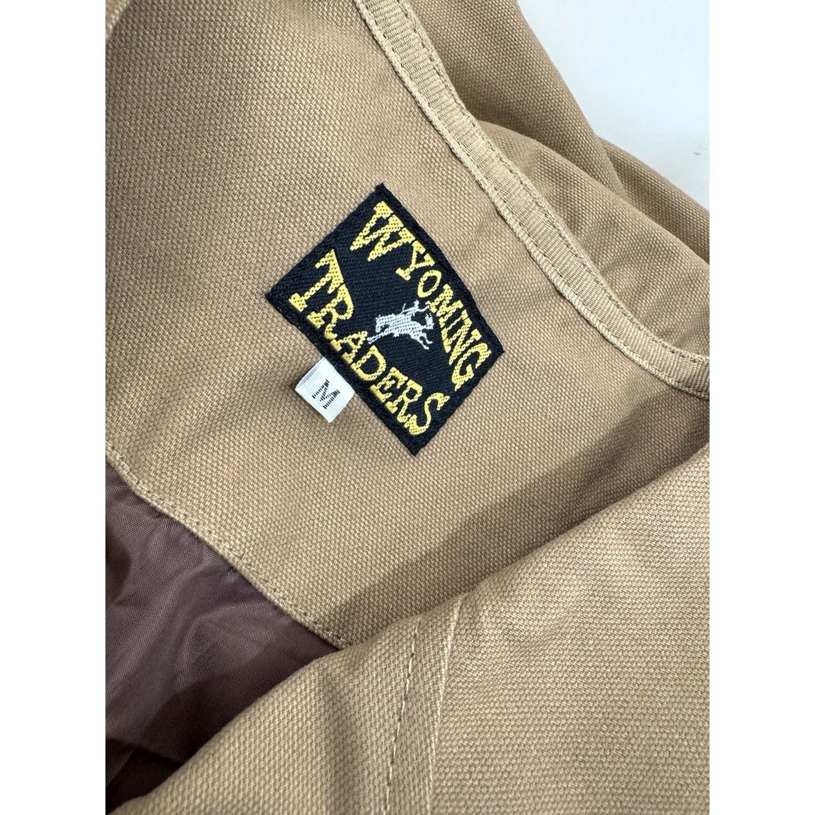 Vintage Wyoming Traders Canvas Embroidered Horse Western Vest M Brown Mens Size US M / EU 48-50 / 2 - 4 Thumbnail