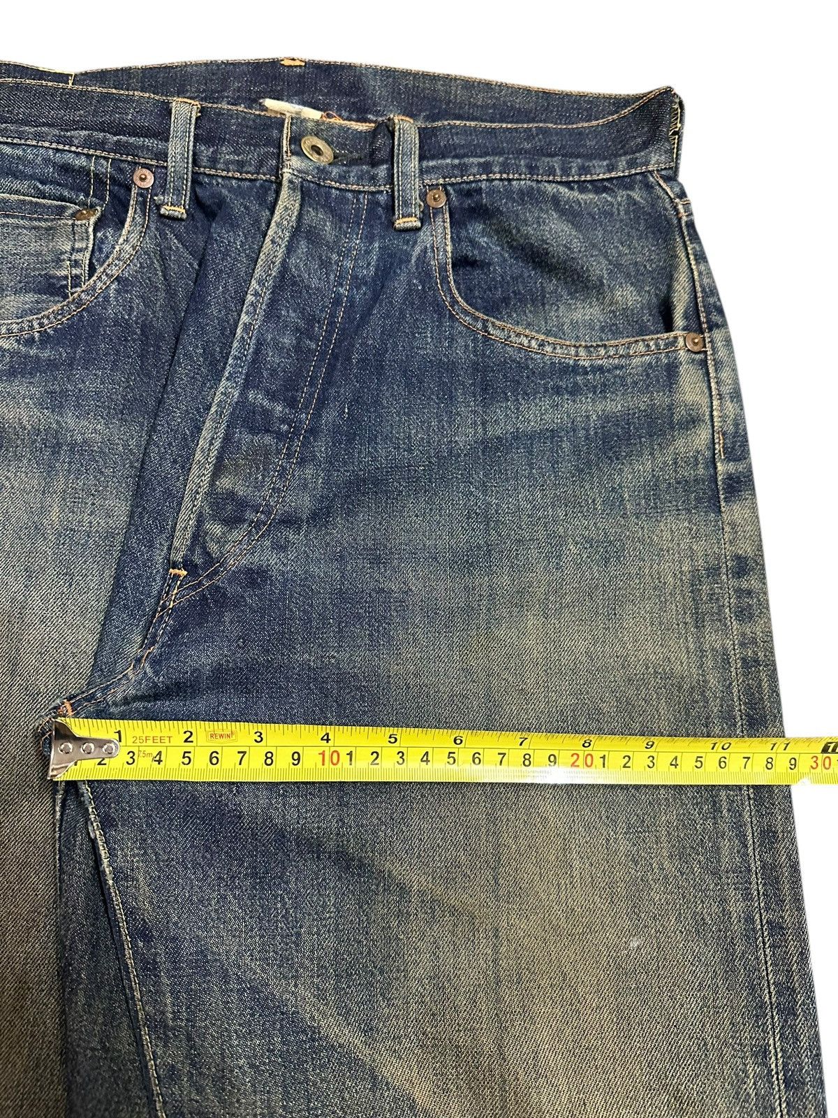 Japanese Brand Vintage Japan Post O’All Selvedge Mud Wash Style Jeans Size US 30 / EU 46 - 16 Thumbnail