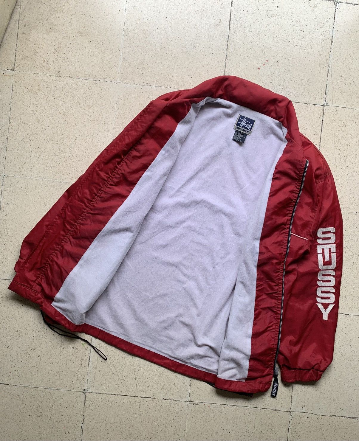 Stussy Vintage 90’s Stussy script embroidery hidden hoodie jacket Size US L / EU 52-54 / 3 - 2 Thumbnail