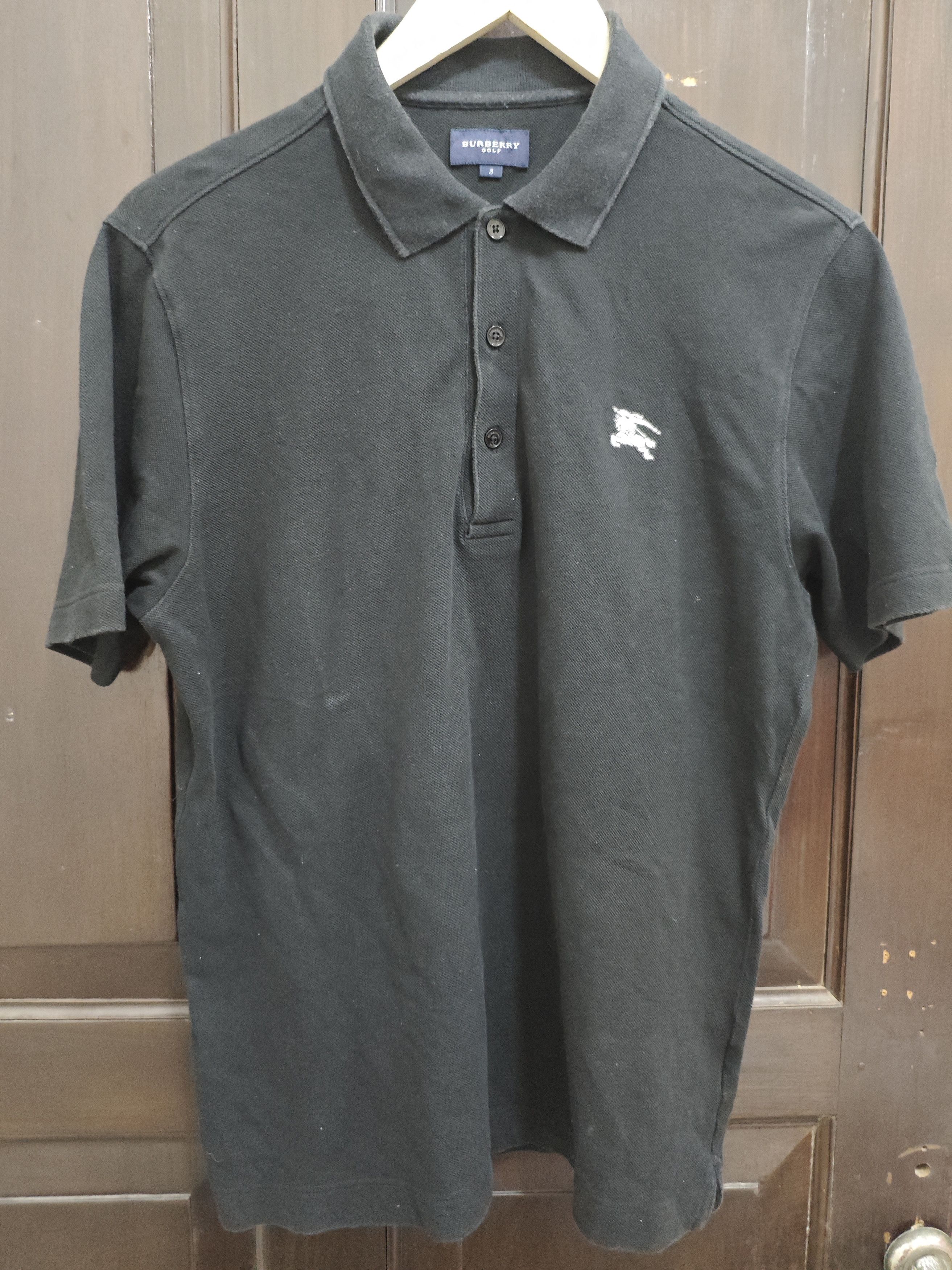 Burberry Burberry Golf Black Polo shirt with white horse logo Size US L / EU 52-54 / 3 - 1 Thumbnail