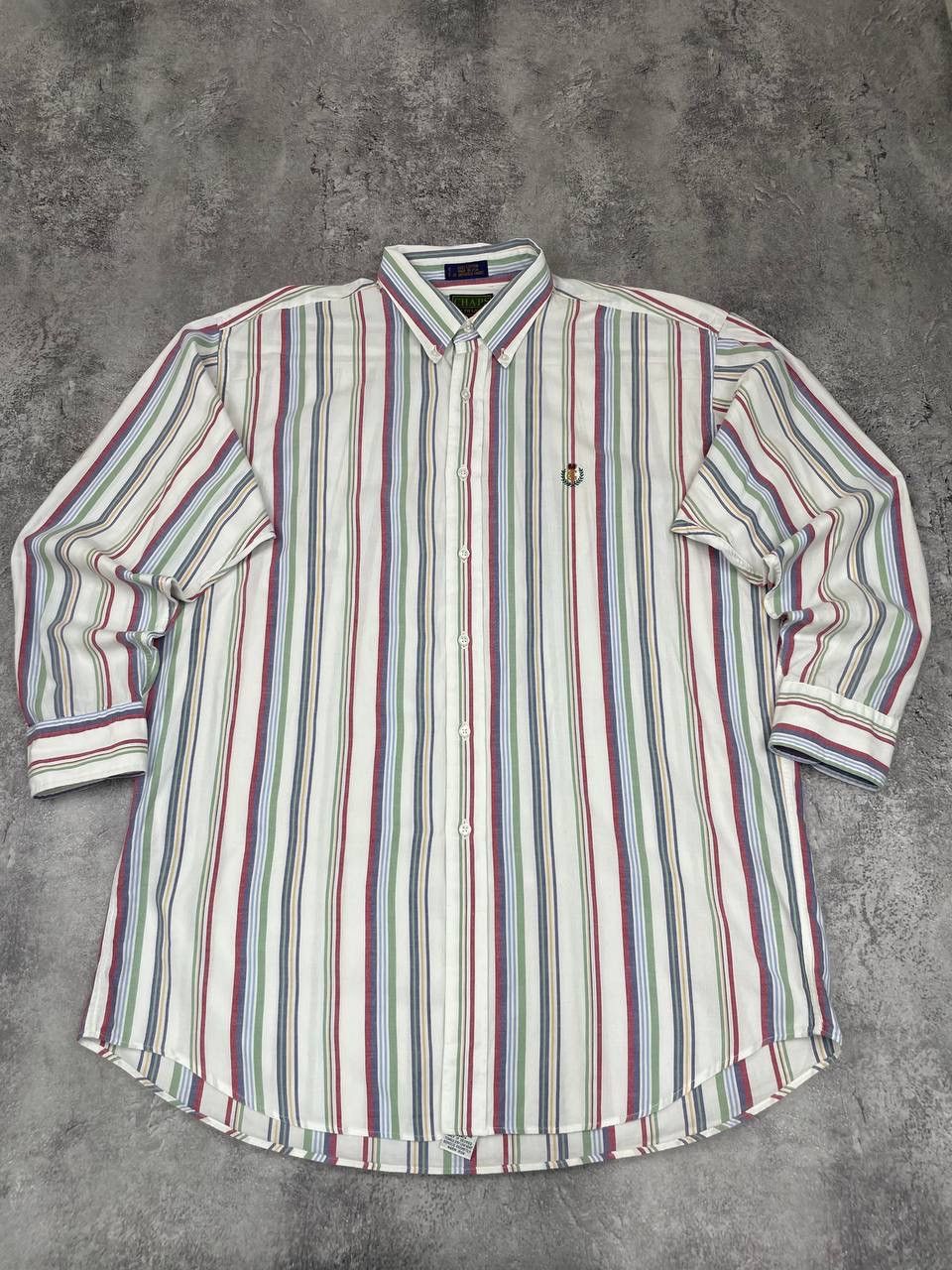 Chaps Ralph Lauren Chaps Ralph Lauren Men Cotton Striped Shirt Multicolor Size US XL / EU 56 / 4 - 1 Thumbnail