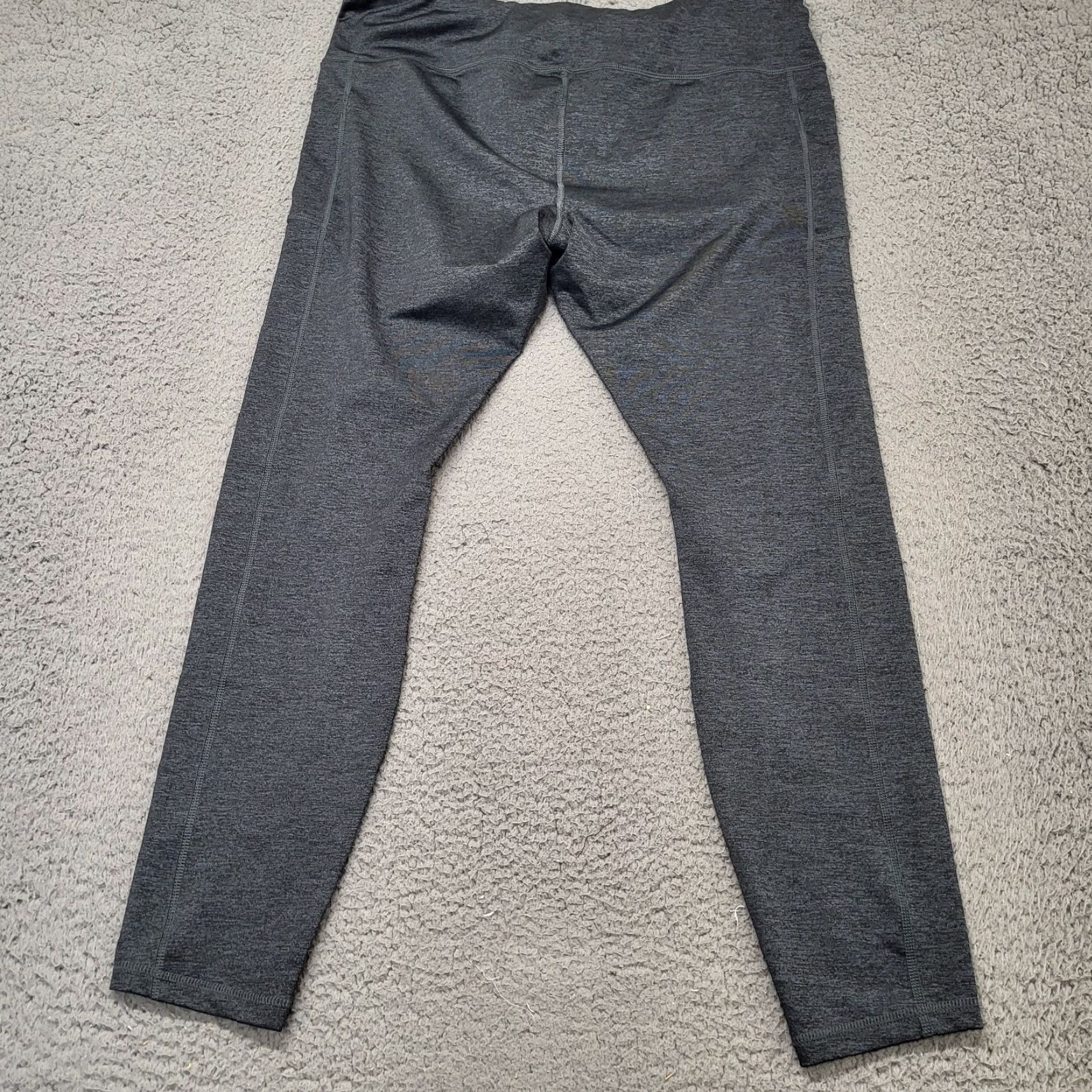 Avia AVIA Leggings Women's XXL 20 Dark Gray Yoga Pants Activewear Pockets Dance Size 40" / US 18 - 4 Thumbnail