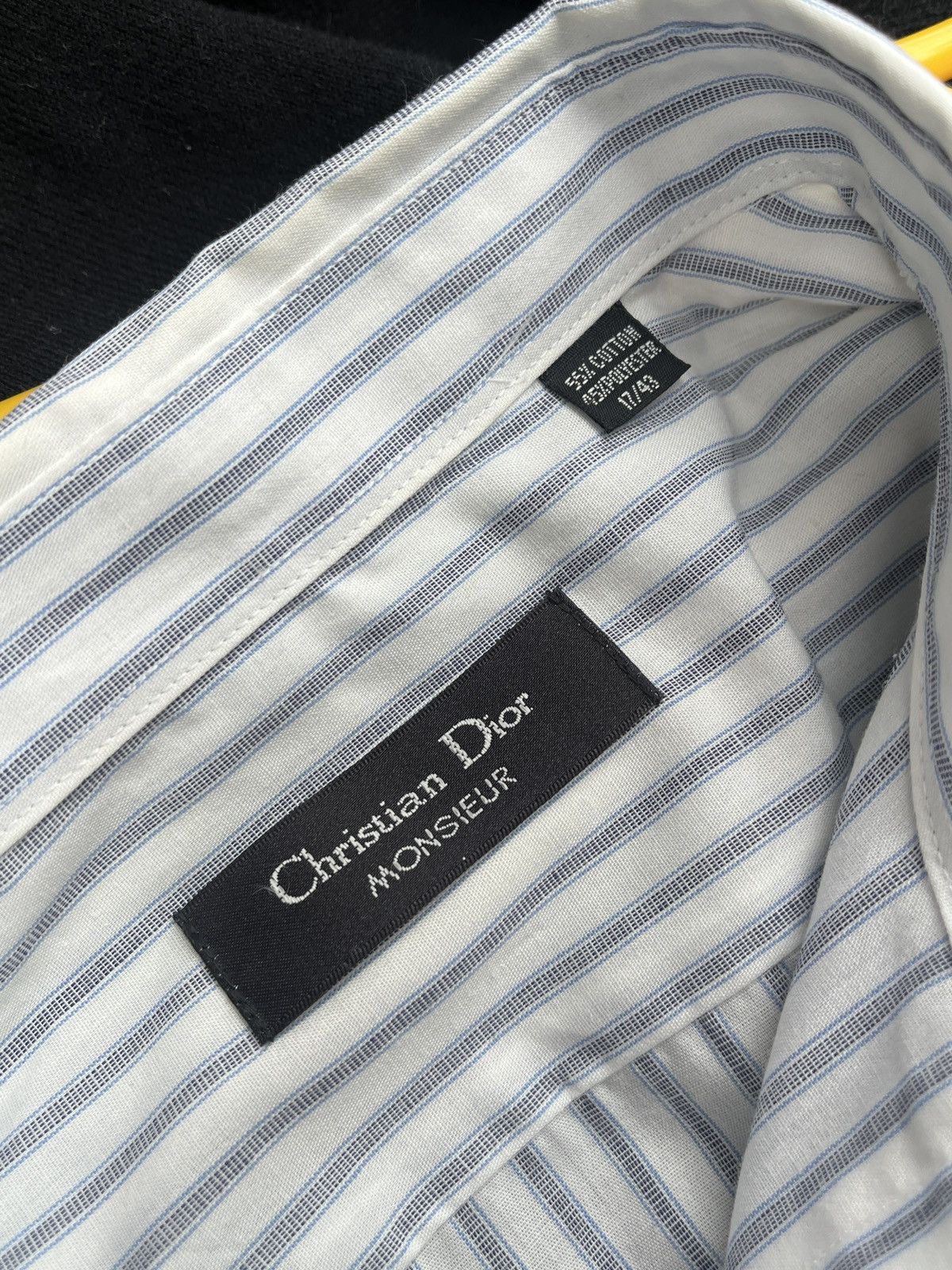 Christian Dior Monsieur Christian Dior Monsieur Shirt Stripped 43 17 Size US XL / EU 56 / 4 - 4 Thumbnail