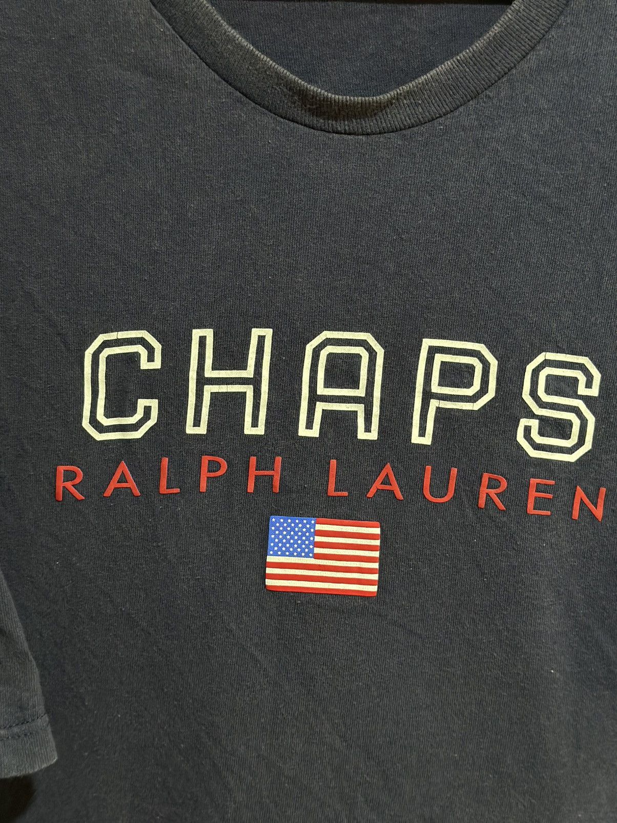 Chaps Ralph Lauren Vintage Chaps Ralph Lauren Faded Tee Size US XL / EU 56 / 4 - 2 Thumbnail