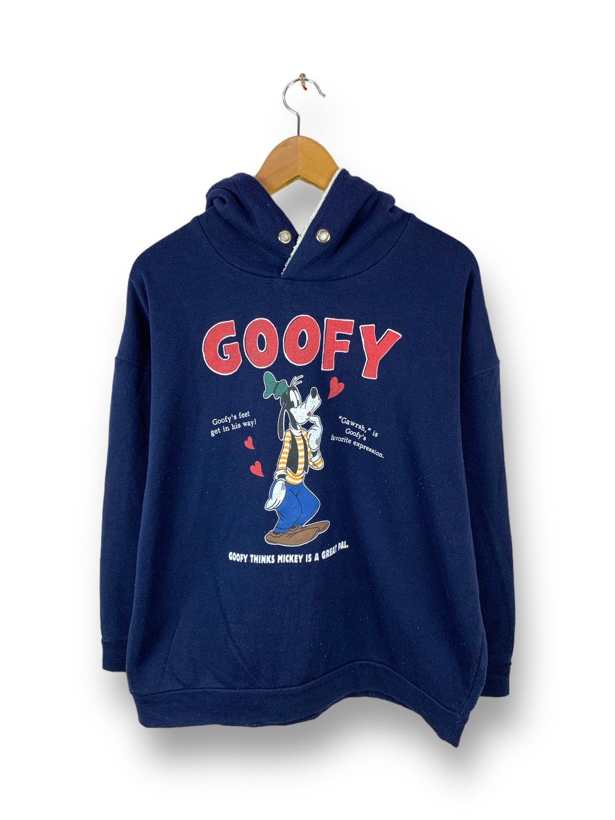 Disney Steals! Goofy Disney Cartoon Pullover Hoodie Sweater Size US L / EU 52-54 / 3 - 1 Thumbnail