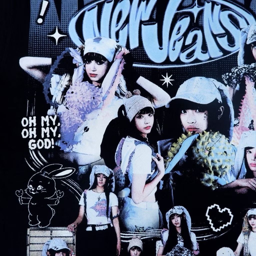 Band Tees ‼️kpop‼️newjeans girl group jeanzforfree omg omaomaga Size US XL / EU 56 / 4 - 3 Thumbnail