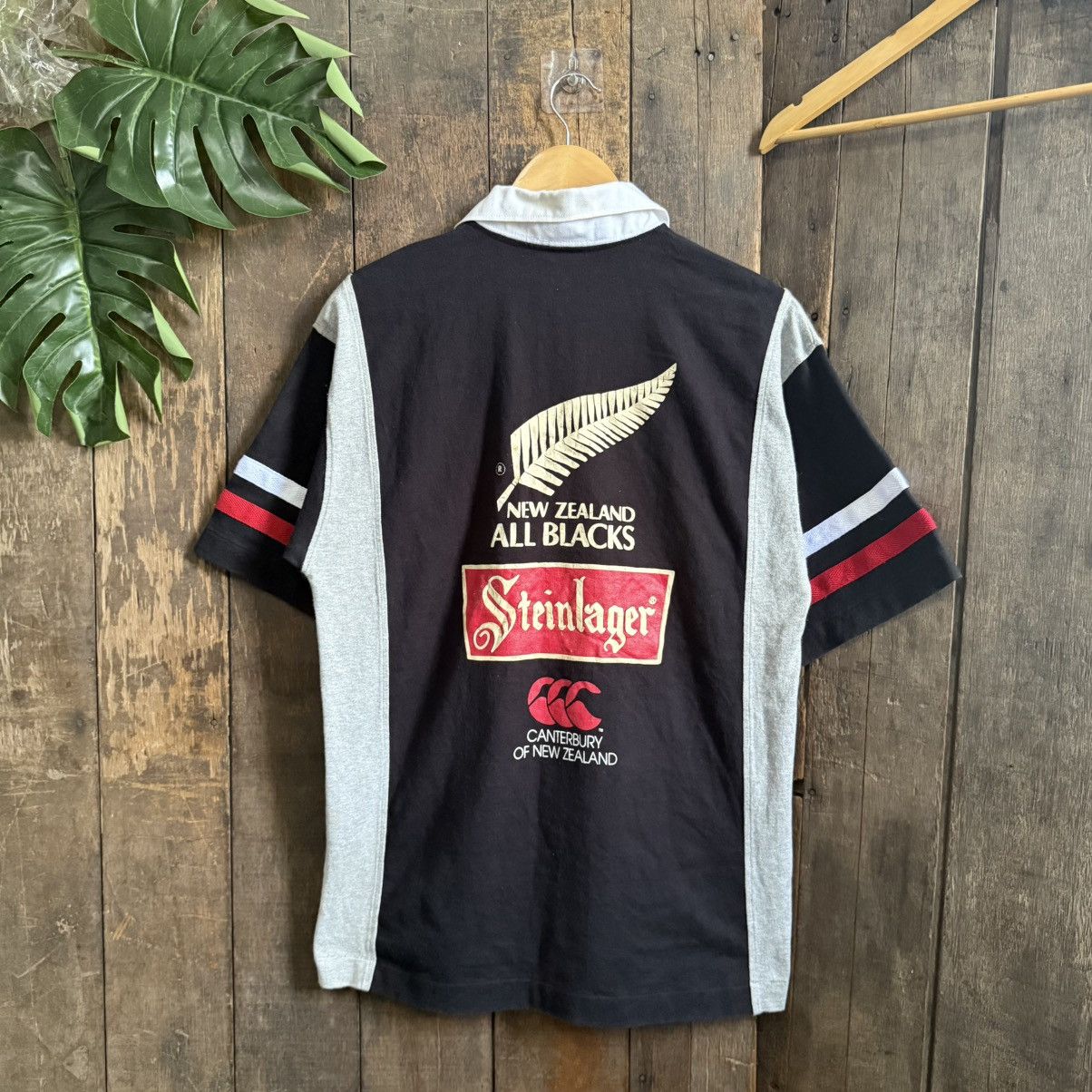 Canterbury of New Zealand Vintage Canterbury New Zealand Steinlager Rugby Shirt Size US L / EU 52-54 / 3 - 2 Thumbnail