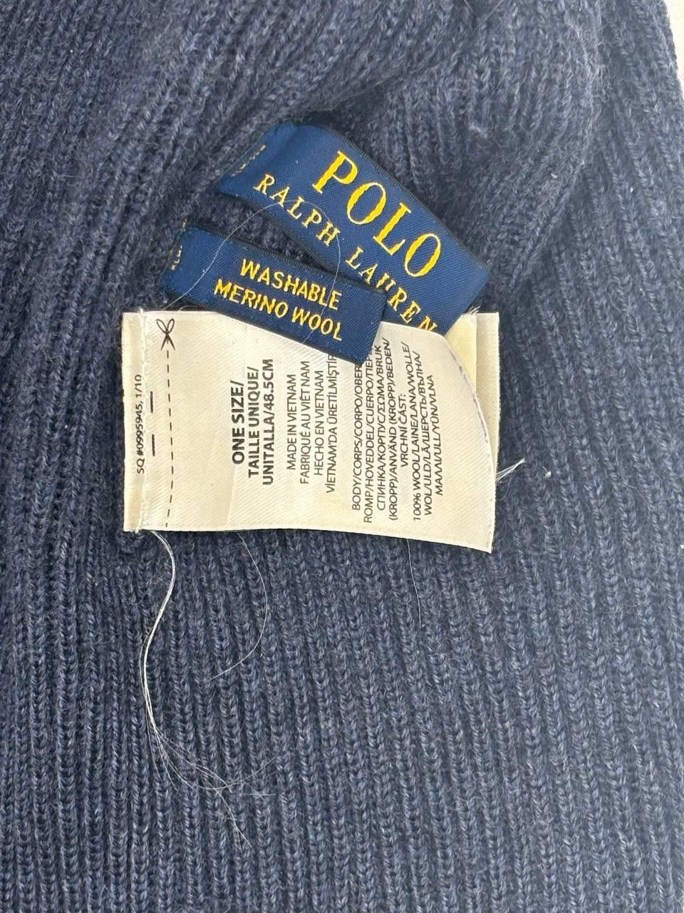 Polo Ralph Lauren Polo Ralph Lauren Merino Wool Beanie Navy Blue (Authentic) Size ONE SIZE - 7 Thumbnail