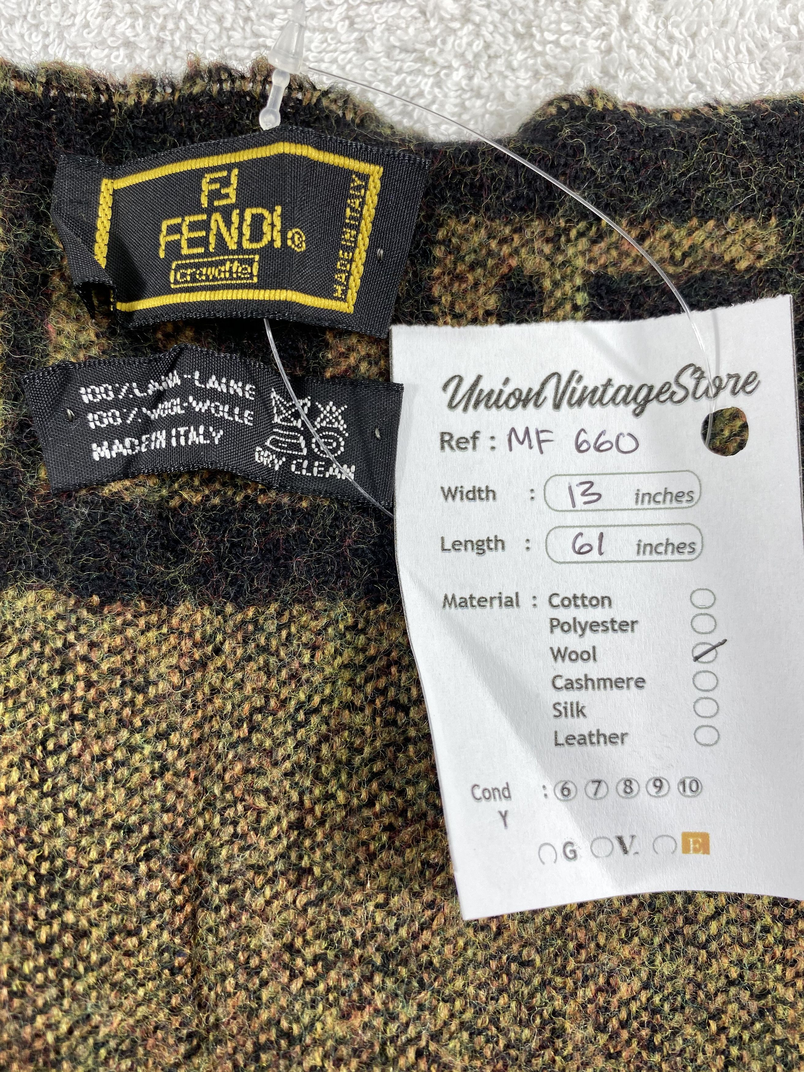 Fendi Vintage Fendi Scarf/Muffler/Neckwear MF660 Size ONE SIZE - 4 Thumbnail