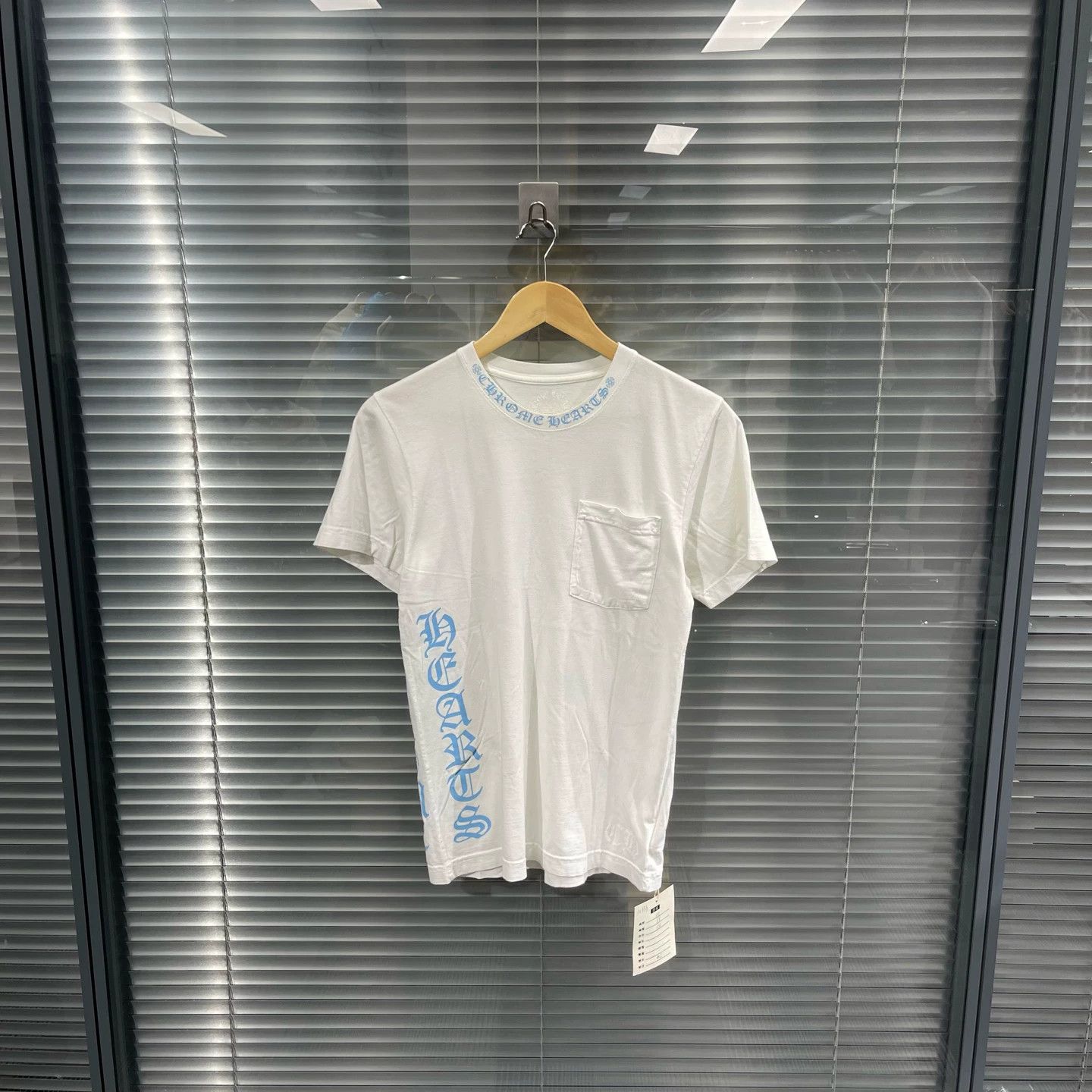 Chrome Hearts Chrome Hearts White Side Blue Sanskrit Short Sleeve S Size US S / EU 44-46 / 1 - 1 Thumbnail