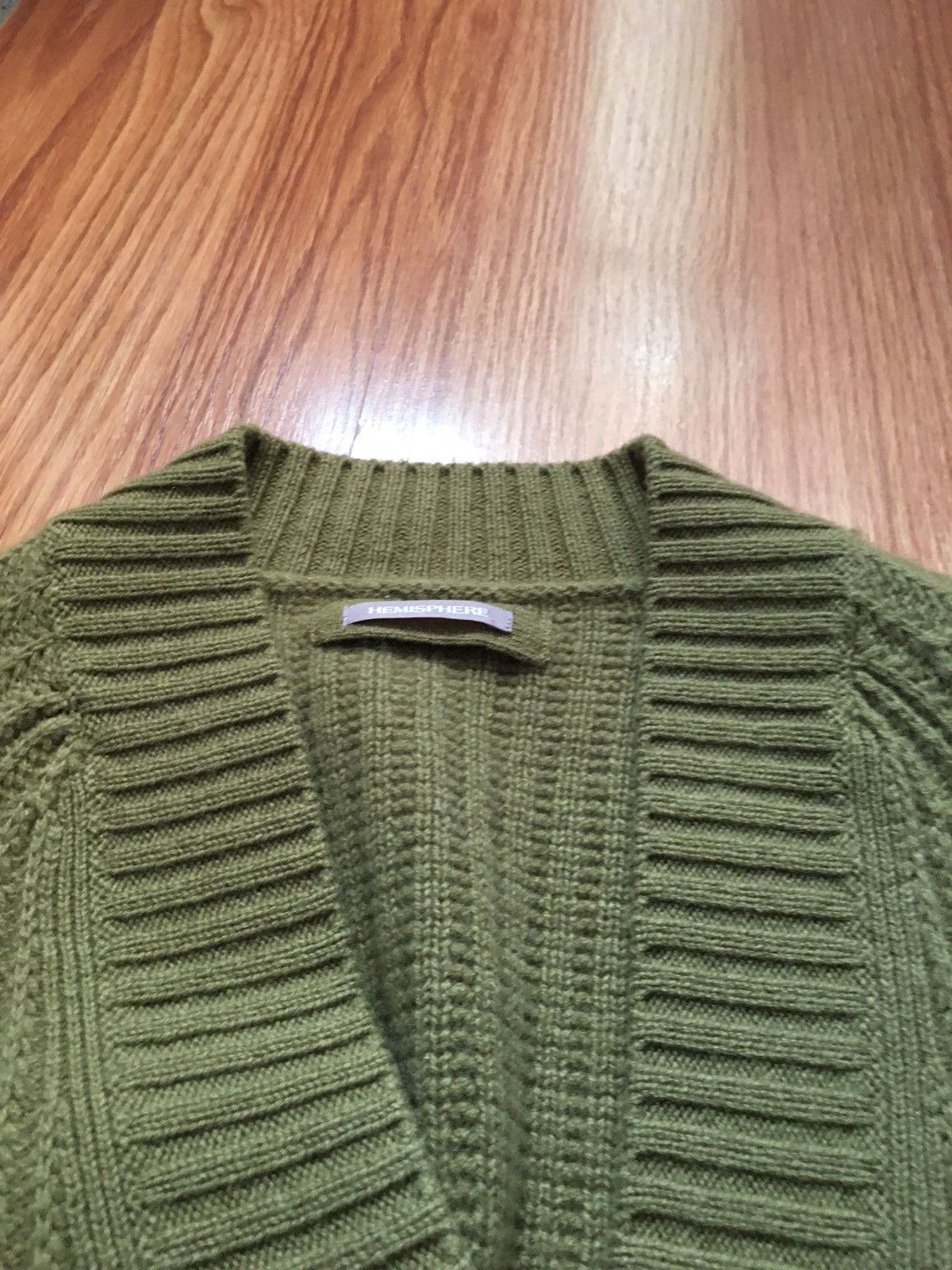 Designer HEMISPHERE Wool Cashmere Sweater Cardigan Size XS Size XS / US 0-2 / IT 36-38 - 7 Thumbnail