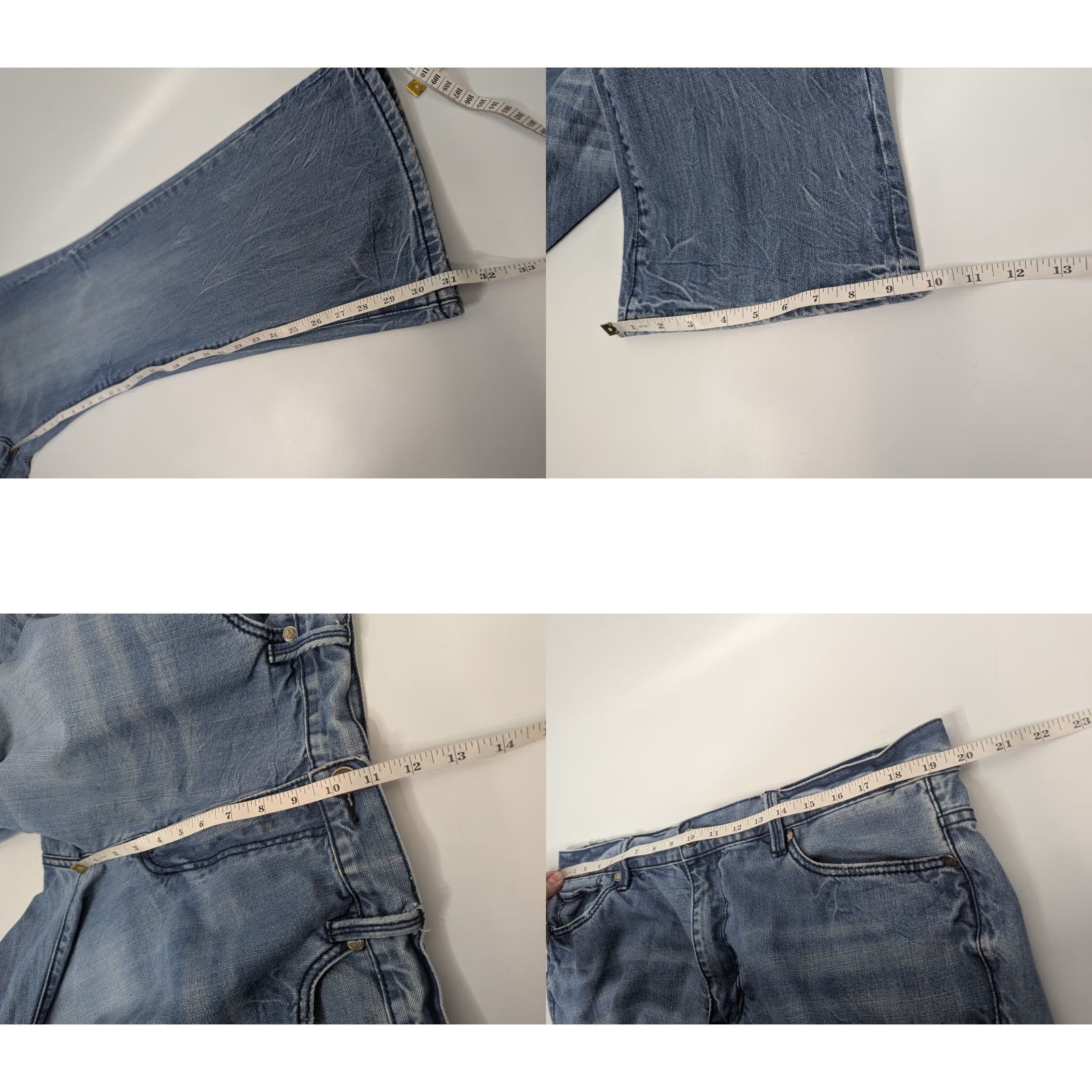 ESPIRIT Moonshine Spirit Jeans Men's Blue Bootcut Denim 38x32 Regular Inseam 32 Paisley Pattern Spirit Brand Gunnie? (Oops: need to be careful) Size US 38 / EU 54 - 8 Thumbnail