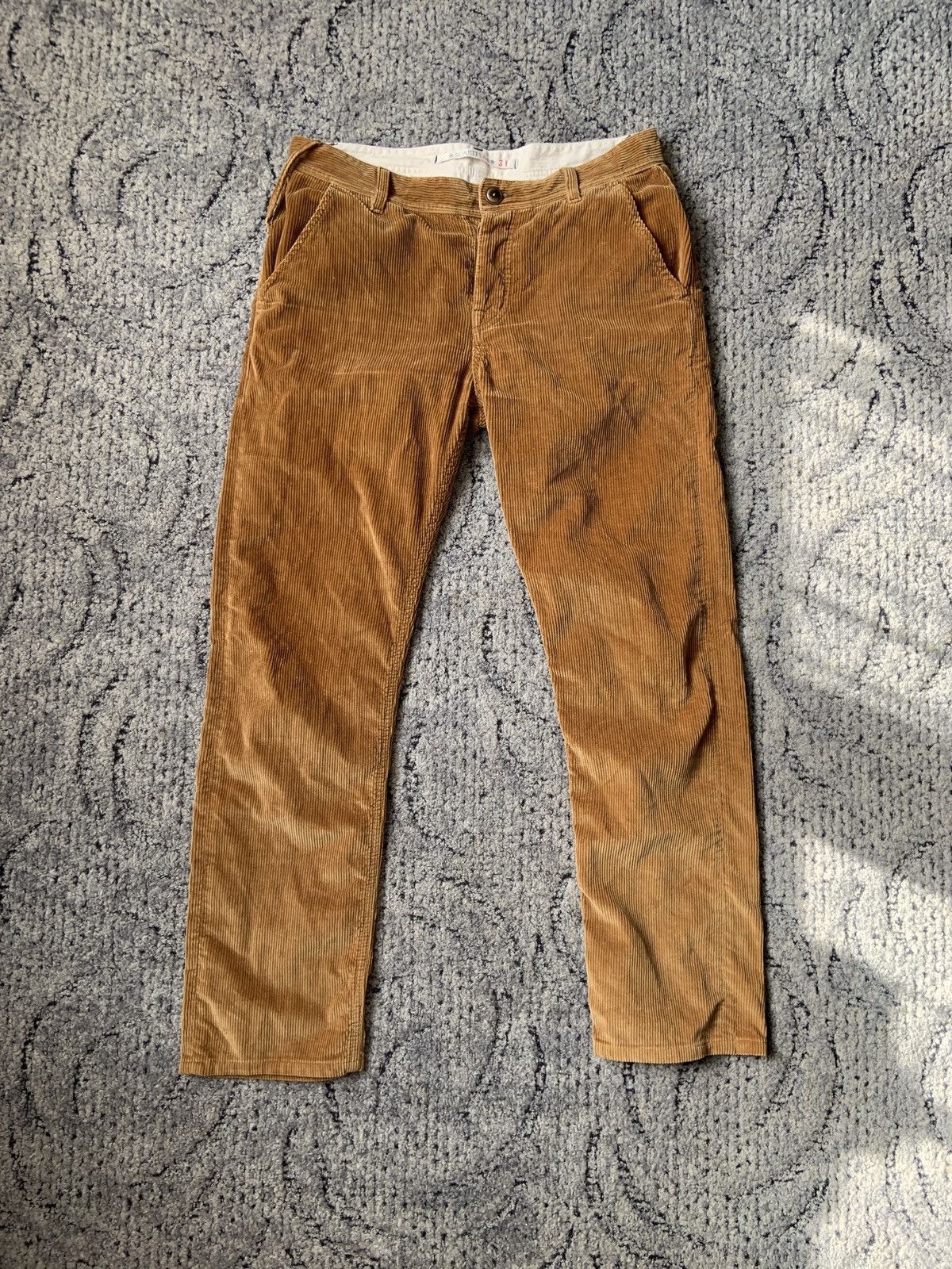 image of Vintage Scarti Lab Corduroy’S Casual Pants Size 31 in Gold, Men's