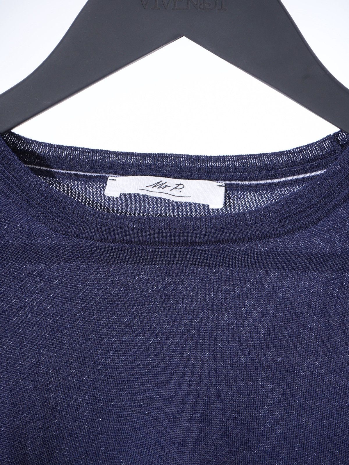 Mr P. Mr Porter - Blue Wool Crewneck - Lightweight Sweater M Size US M / EU 48-50 / 2 - 3 Thumbnail