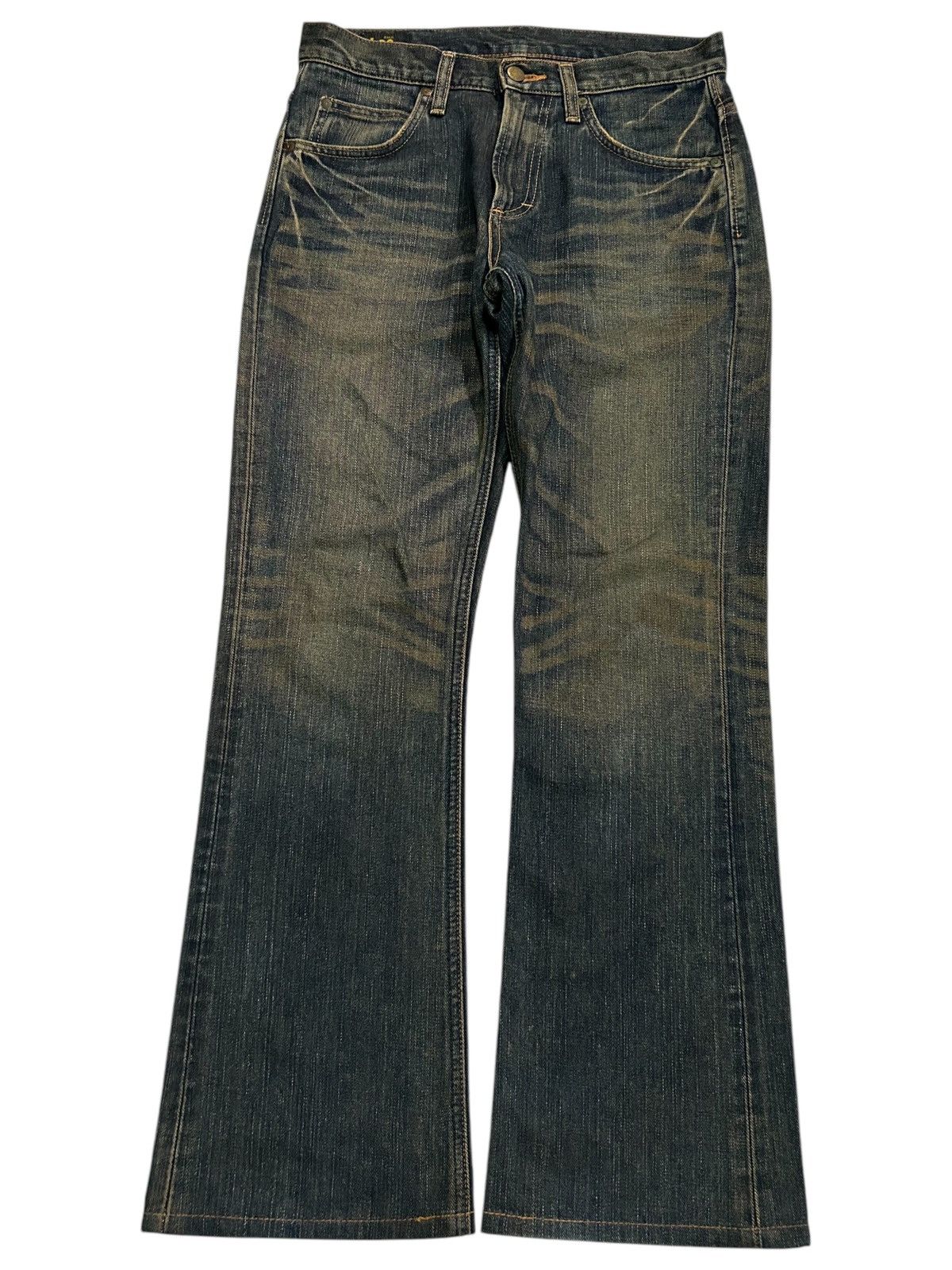 Japanese Brand × Kapital × Vintage Flare Vtg LEE RIDERS Mud Wash Japanese Denim Jeans🎌☠️☠️🎌 Size US 30 / EU 46 - 2 Thumbnail