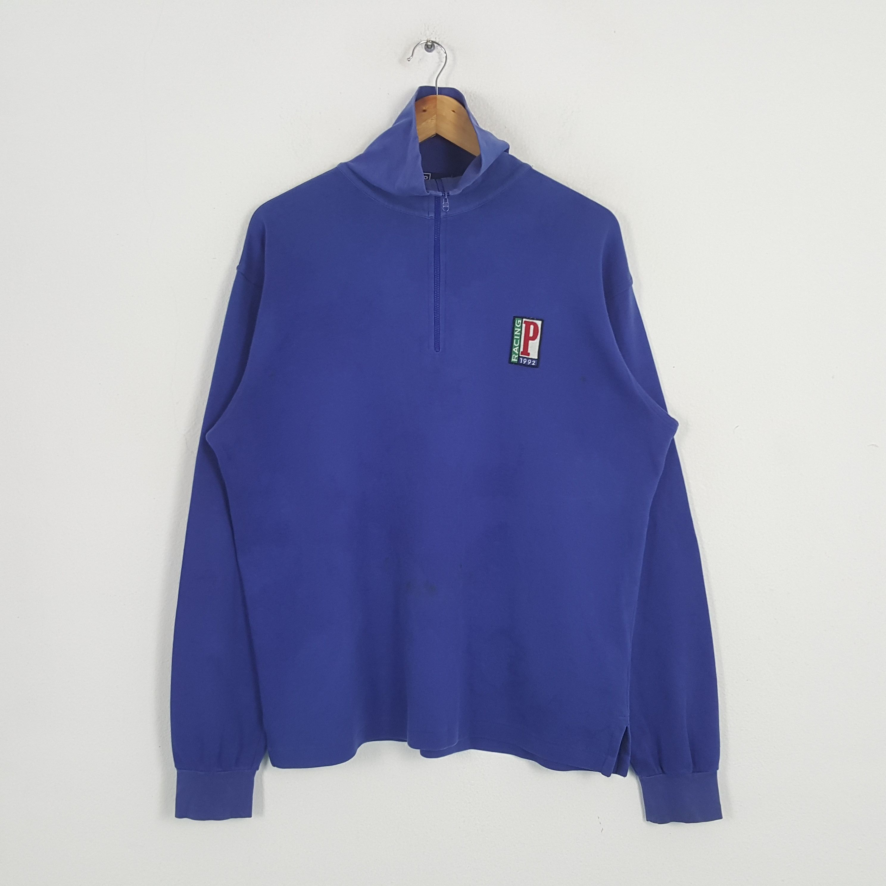 Polo Ralph Lauren × Vintage Vintage Polo Racing by Ralph Lauren American Sweatshirt Size US L / EU 52-54 / 3 - 1 Thumbnail